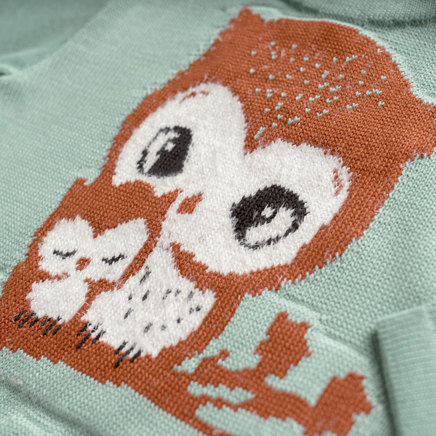 Saída Maternidade Tricot Jacquard Mamãe Coruja Nude Rosé 02 Peças