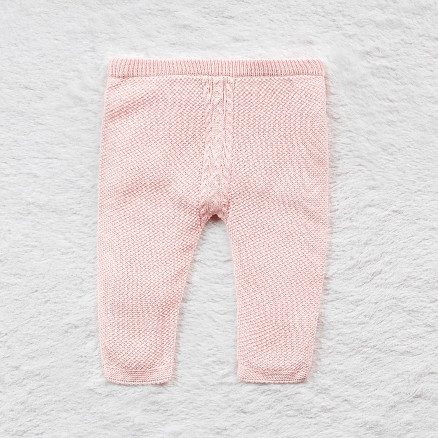 Saída Maternidade Tricot Casaco Princesa Rosa 03 Peças