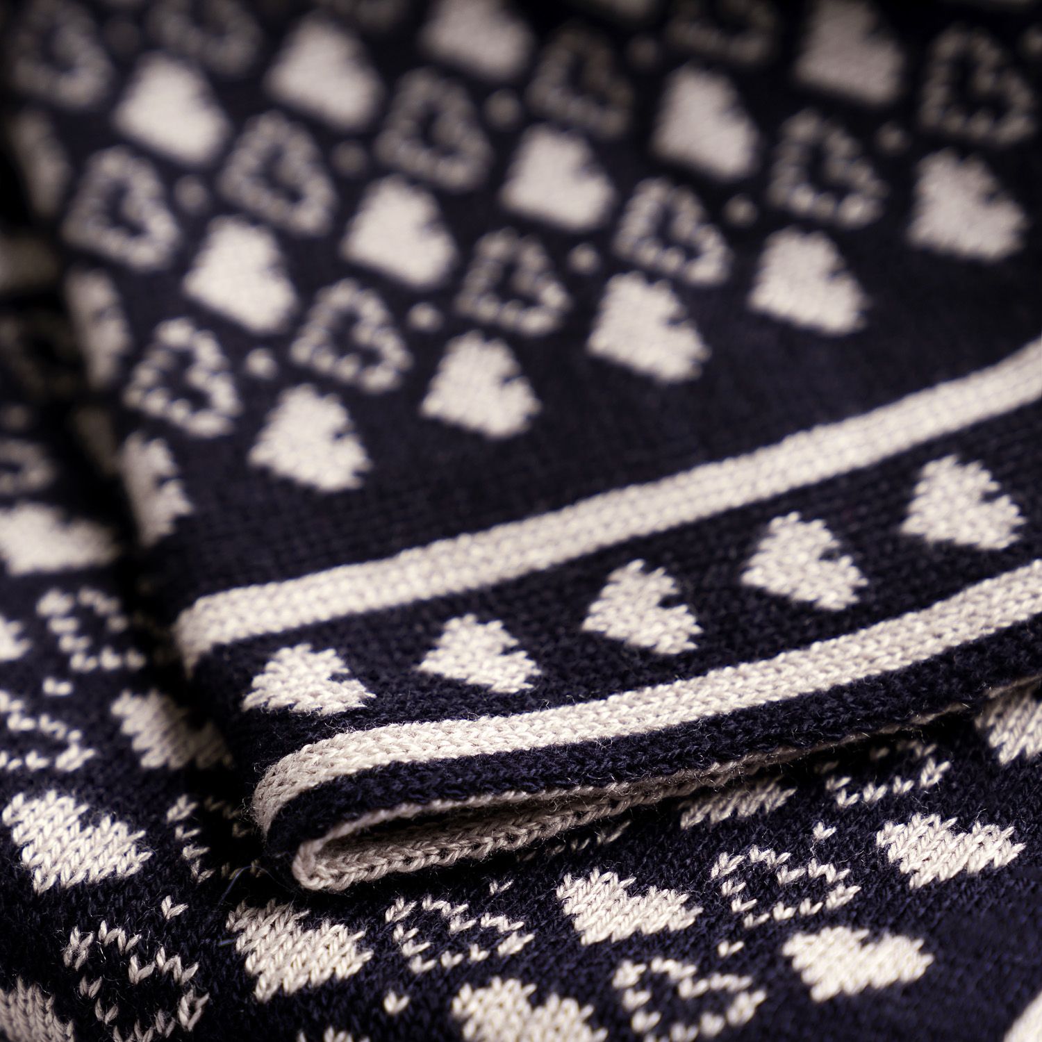 Manta Bebê Tricot Jacquard Petit Coração Rosa Dupla Face 80cm