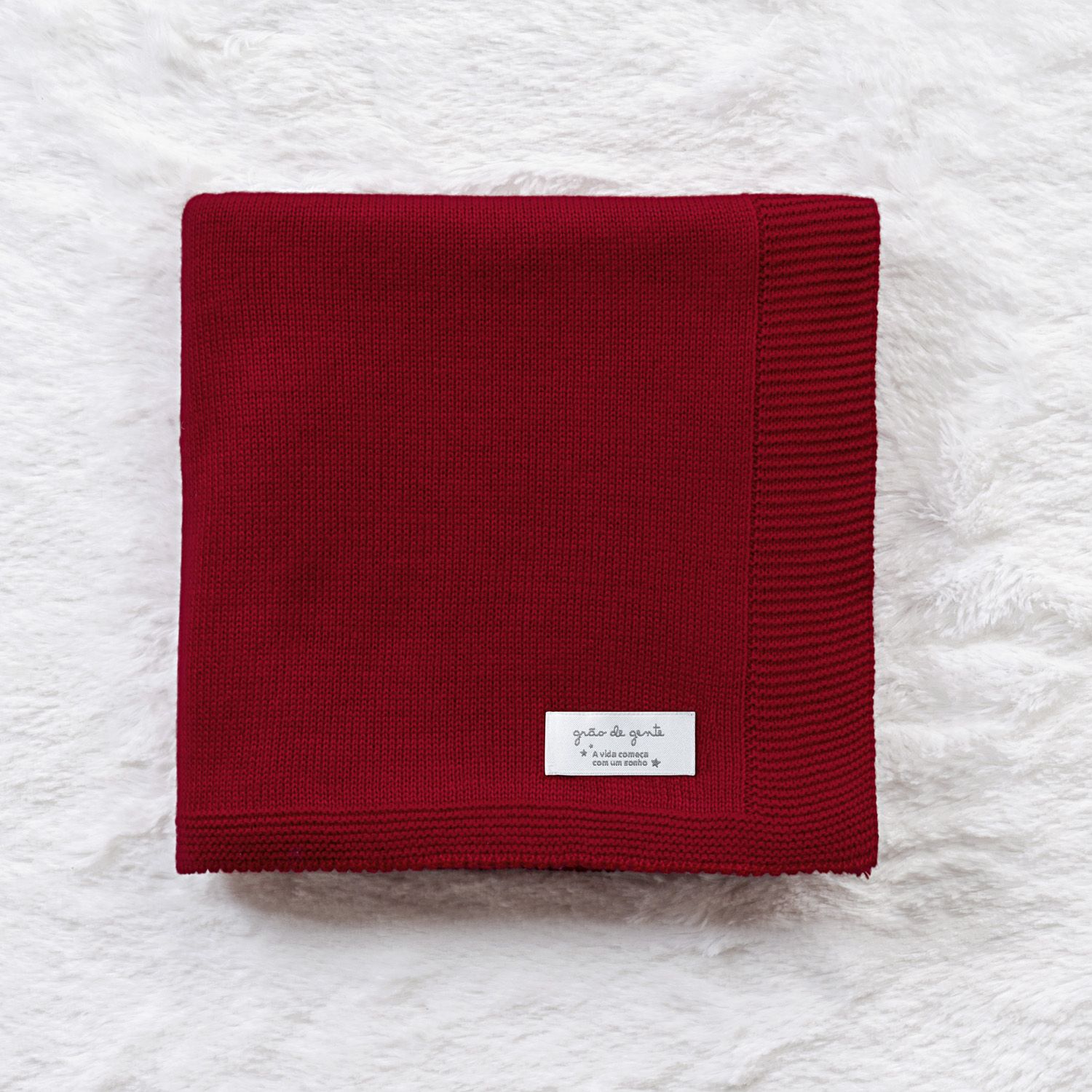 Manta Bebê Tricot Clássico Amarelo Jasmim 80cm