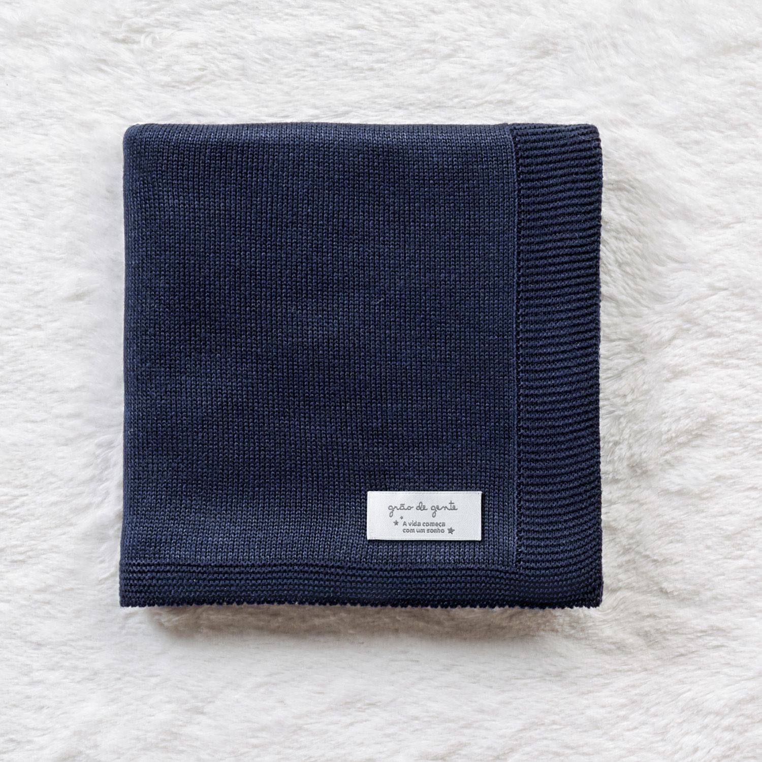 Manta Bebê Tricot Clássico Amarelo Jasmim 80cm