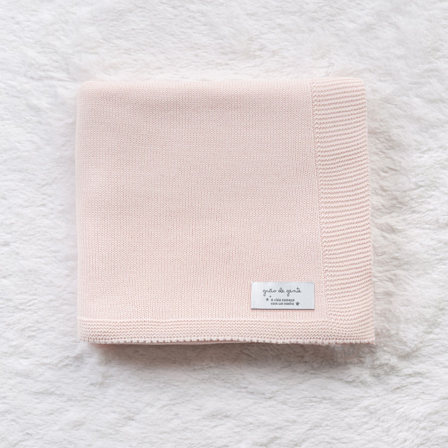 Manta Bebê Tricot Clássico Amarelo Jasmim 80cm