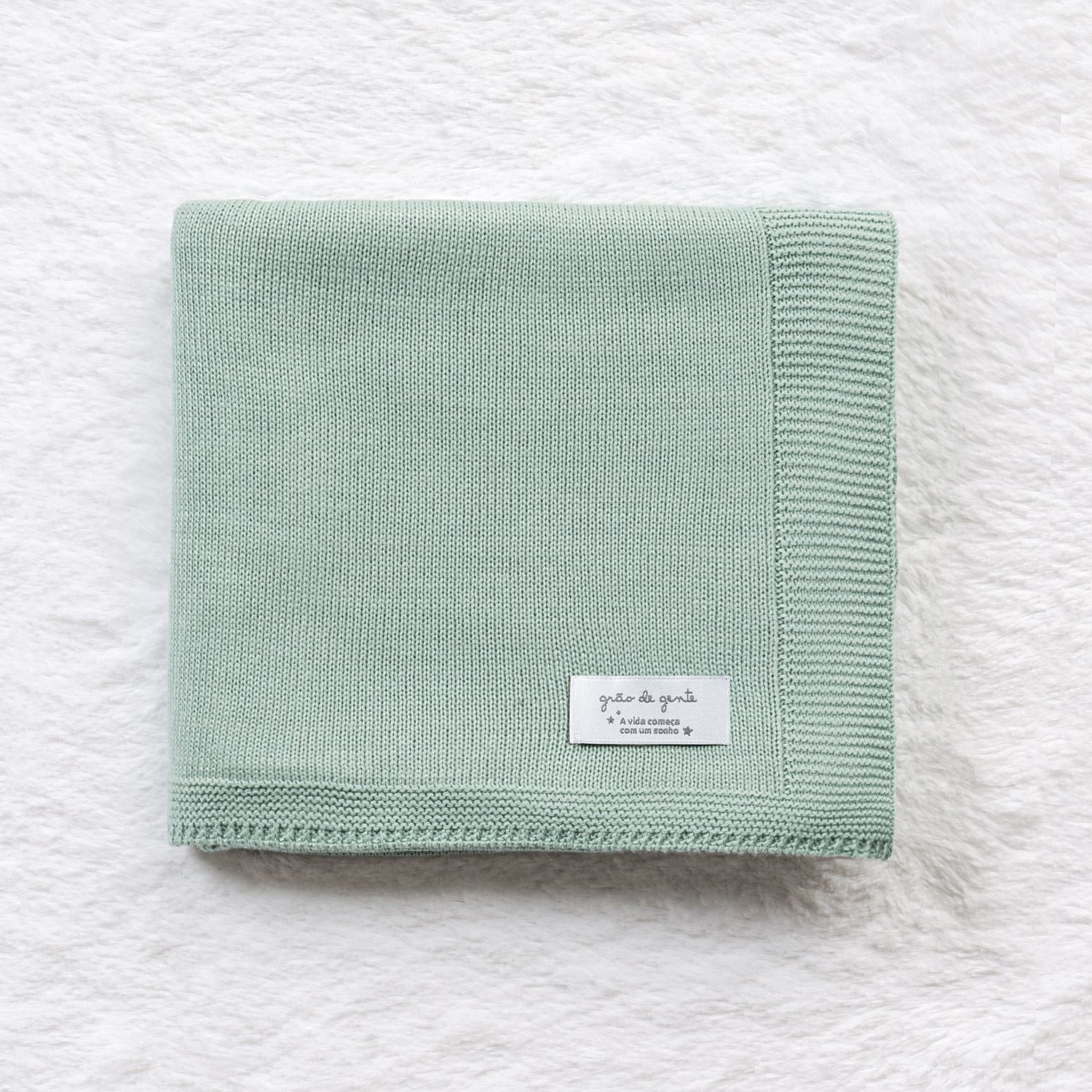 Manta Bebê Tricot Clássico Amarelo Jasmim 80cm