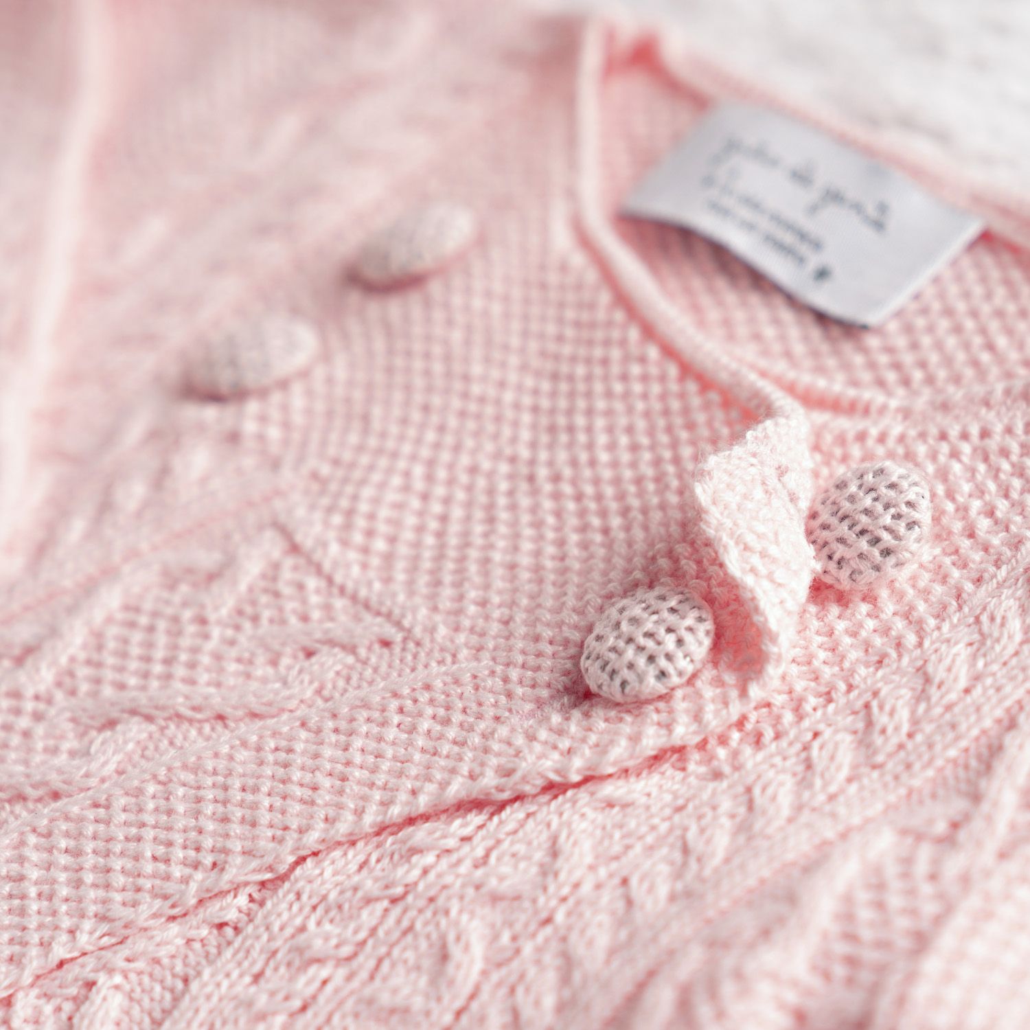 Casaco Tricot Princesa Rosa