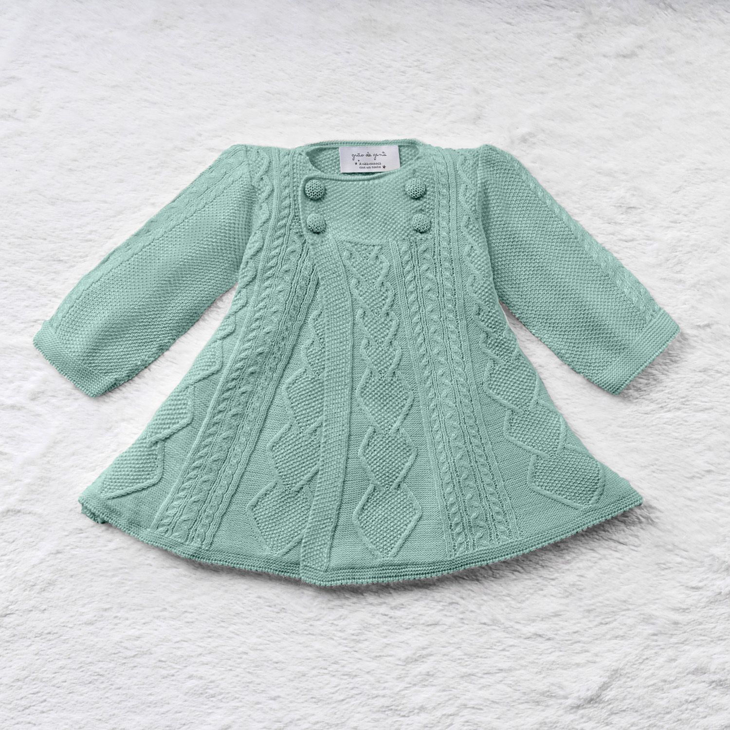 Casaco Tricot Princesa Rosa