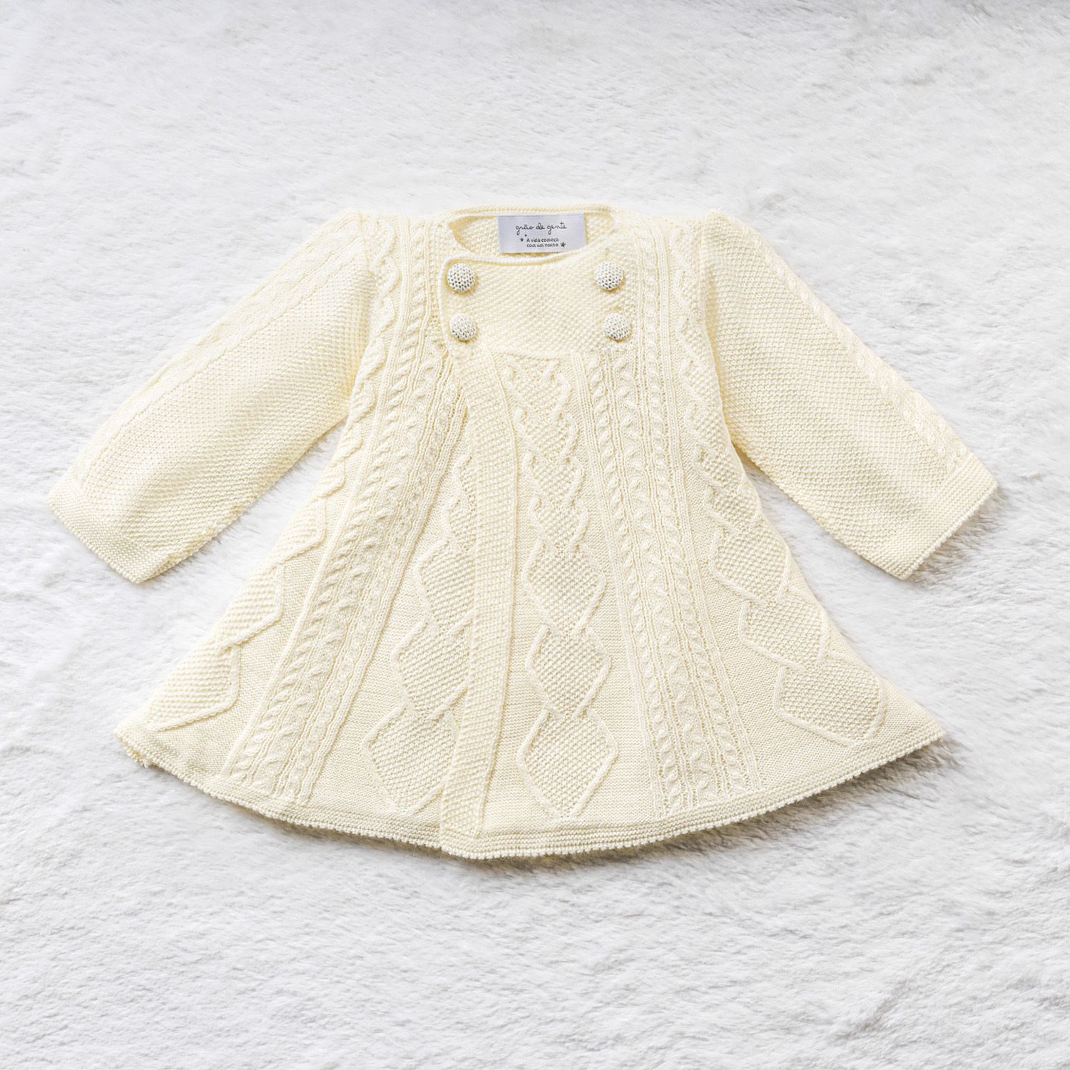 Casaco Tricot Princesa Rosa