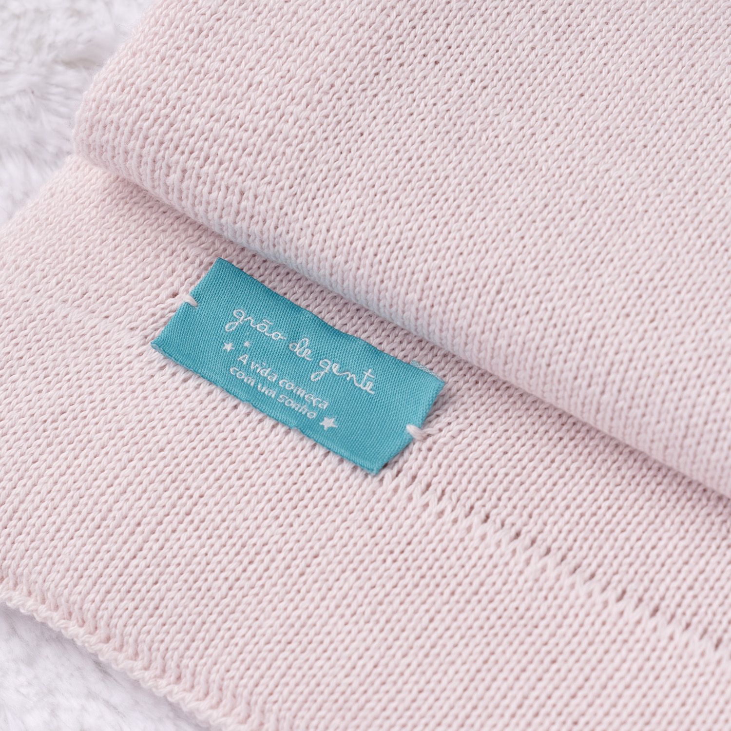 Saída Maternidade Tricot Marselha com Pérola Rosa 03 Peças