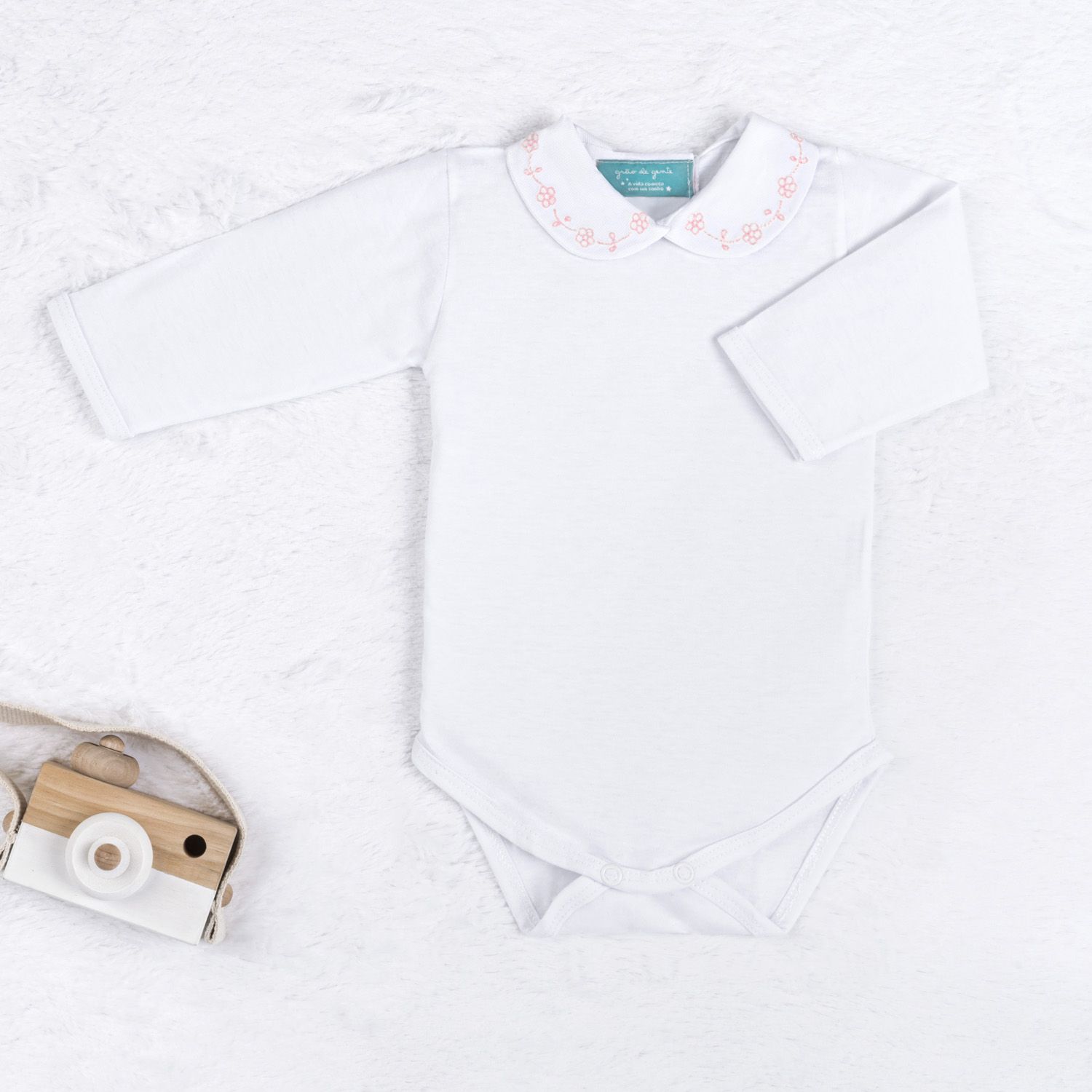 Saída Maternidade Tricot Camélia Rosa 03 Peças