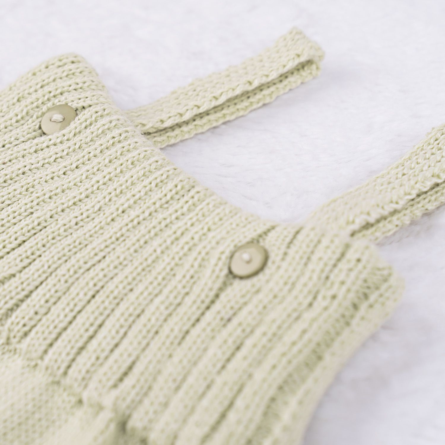 Saída Maternidade Tricot com Body Gola Americana Amarelo 03 Peças