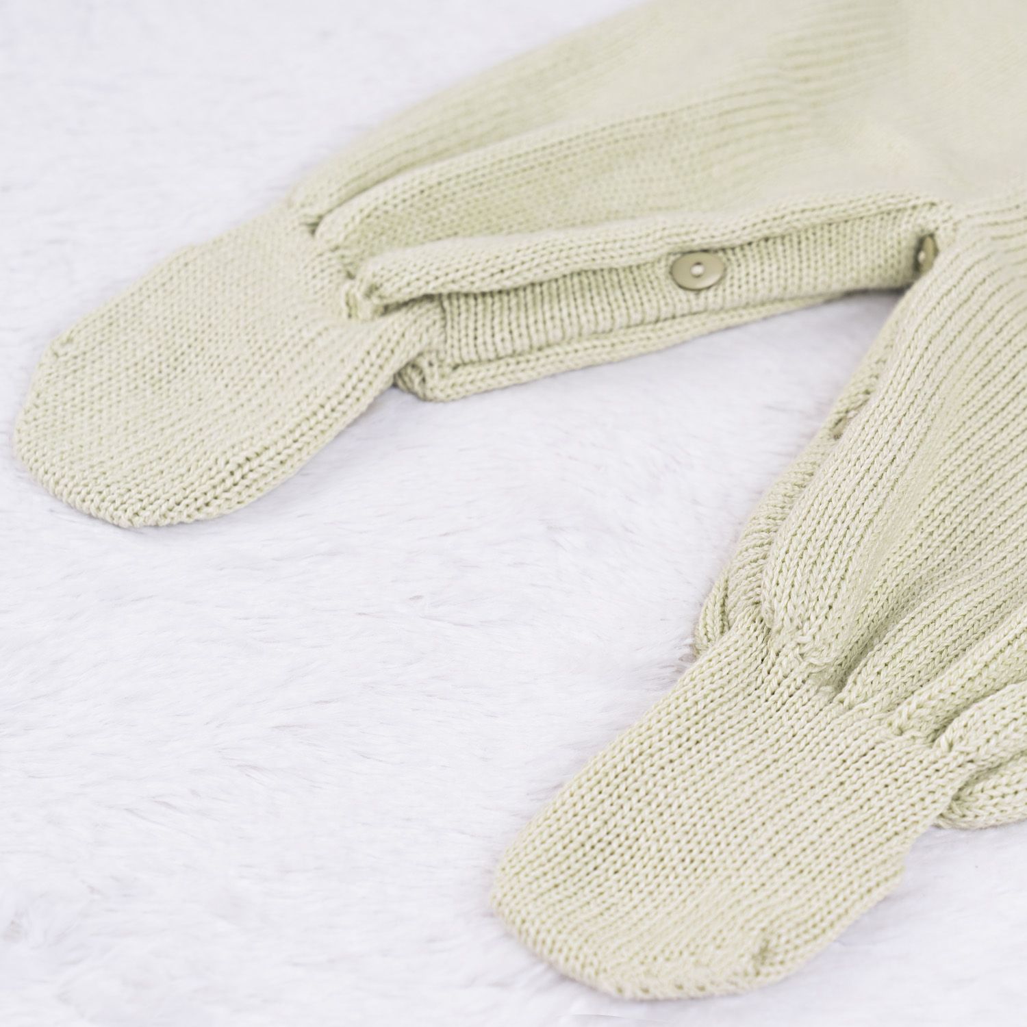 Saída Maternidade Tricot com Body Gola Americana Amarelo 03 Peças