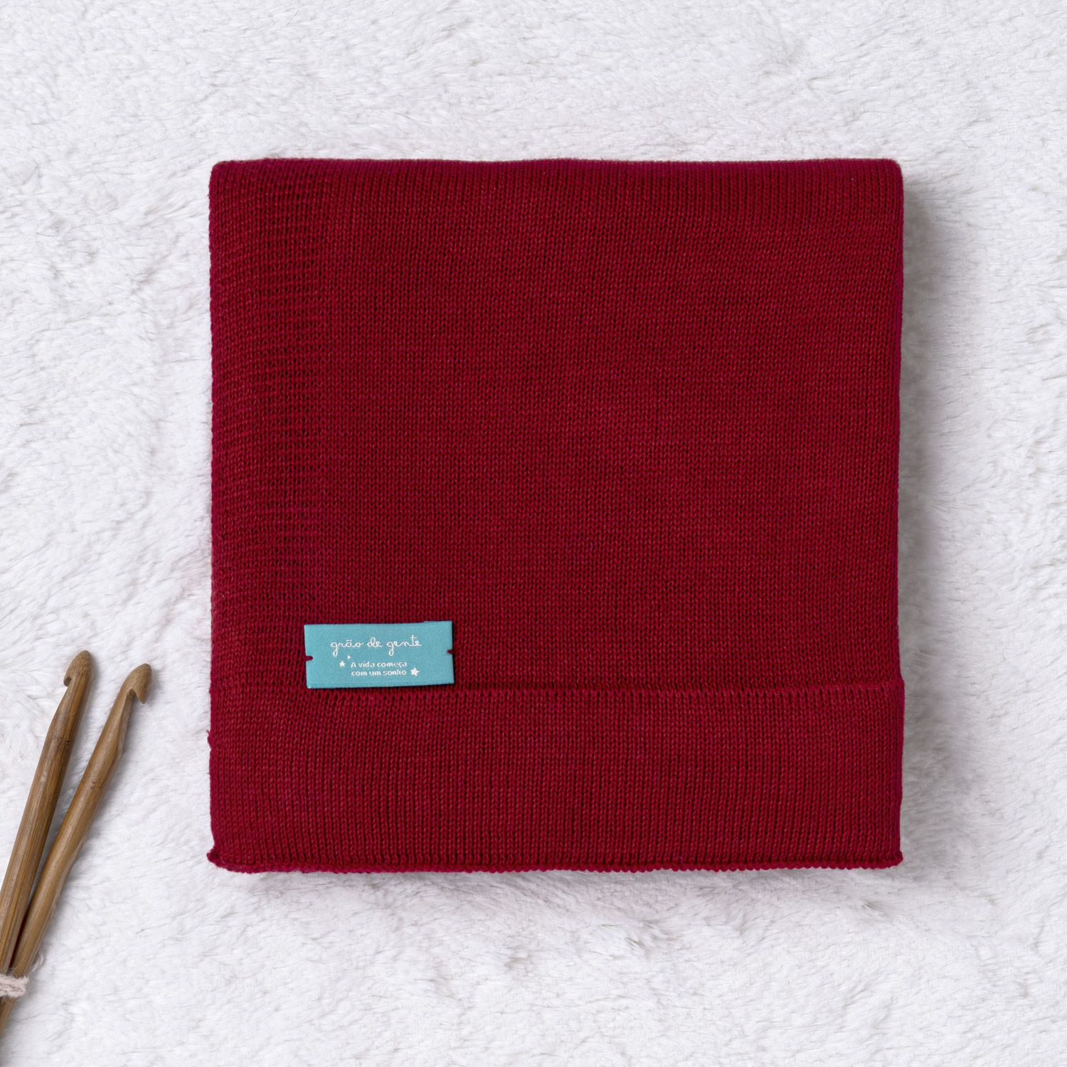 Saída Maternidade Tricot Camélia Rosa 03 Peças