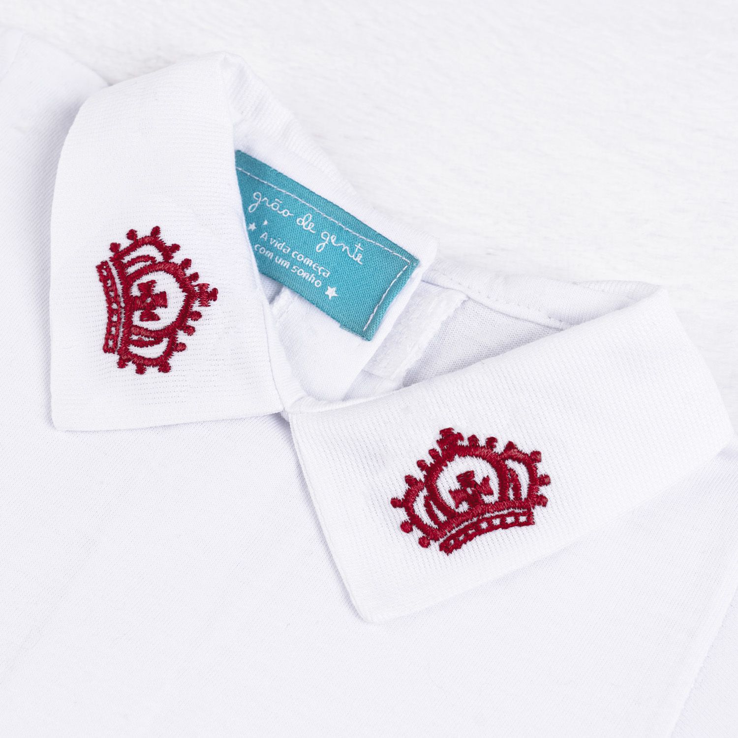 Saída Maternidade Tricot Reizinho Azul Marinho e Cinza 03 Peças