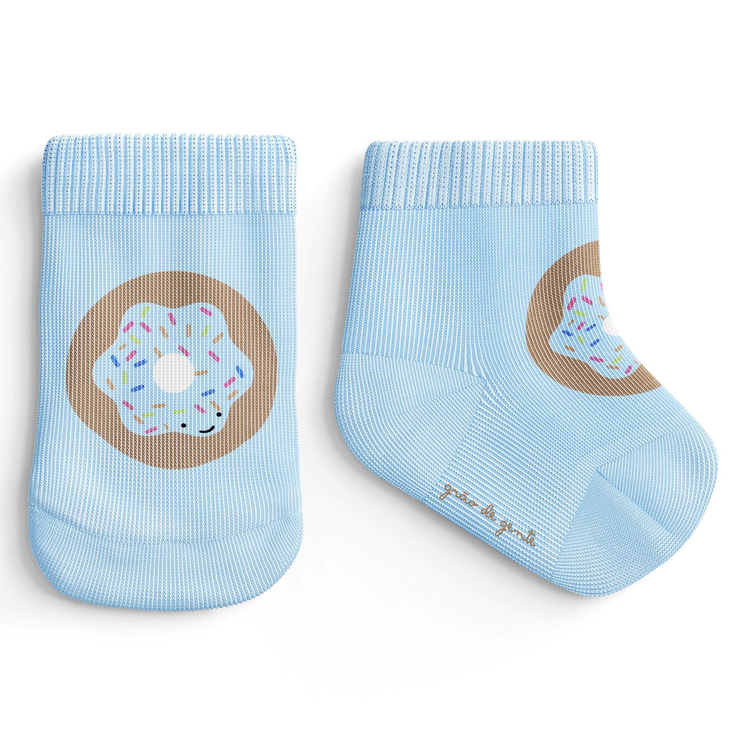 Meia Bebê Donuts Azul
