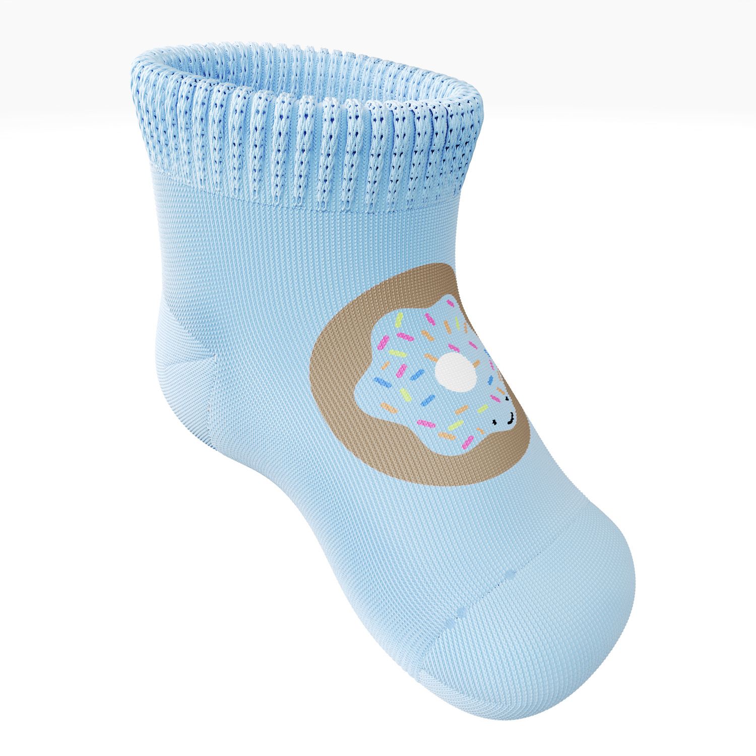 Meia Bebê Donuts Azul