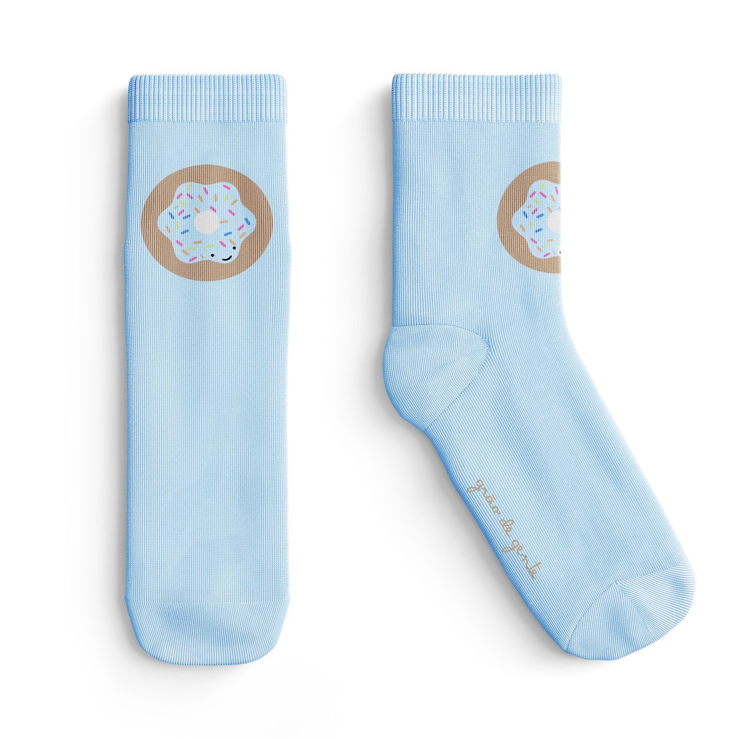 Meia Bebê Donuts Azul