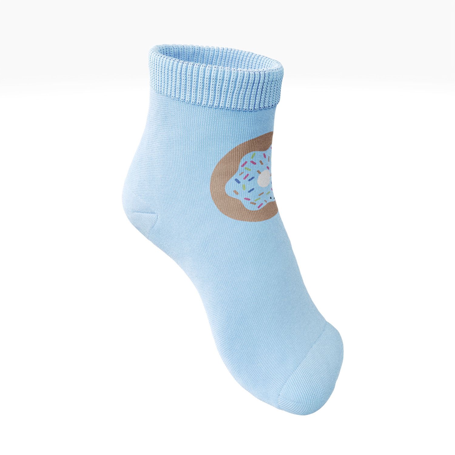 Meia Bebê Donuts Azul