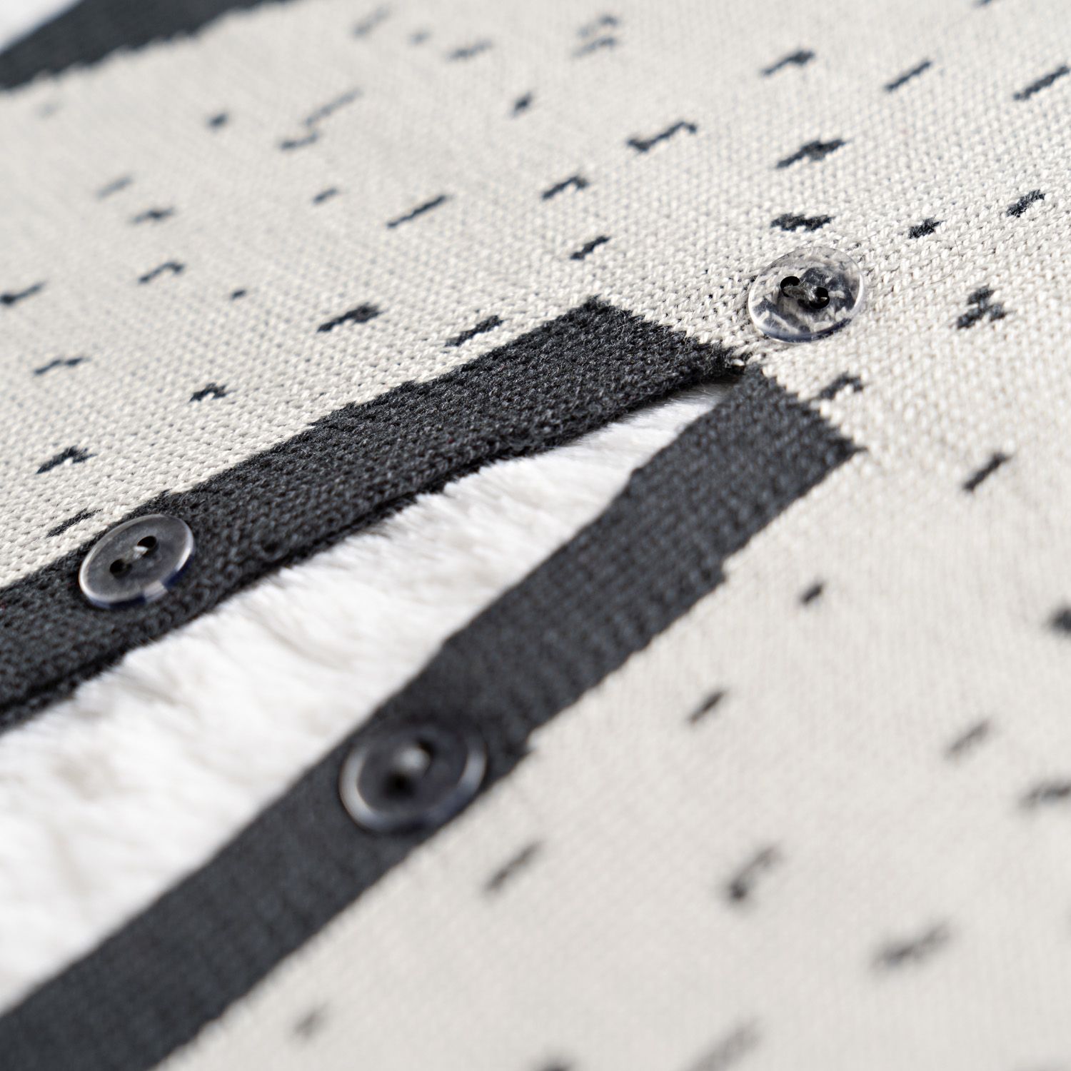 Macacão Tricot Jacquard Urso Nórdico Preto