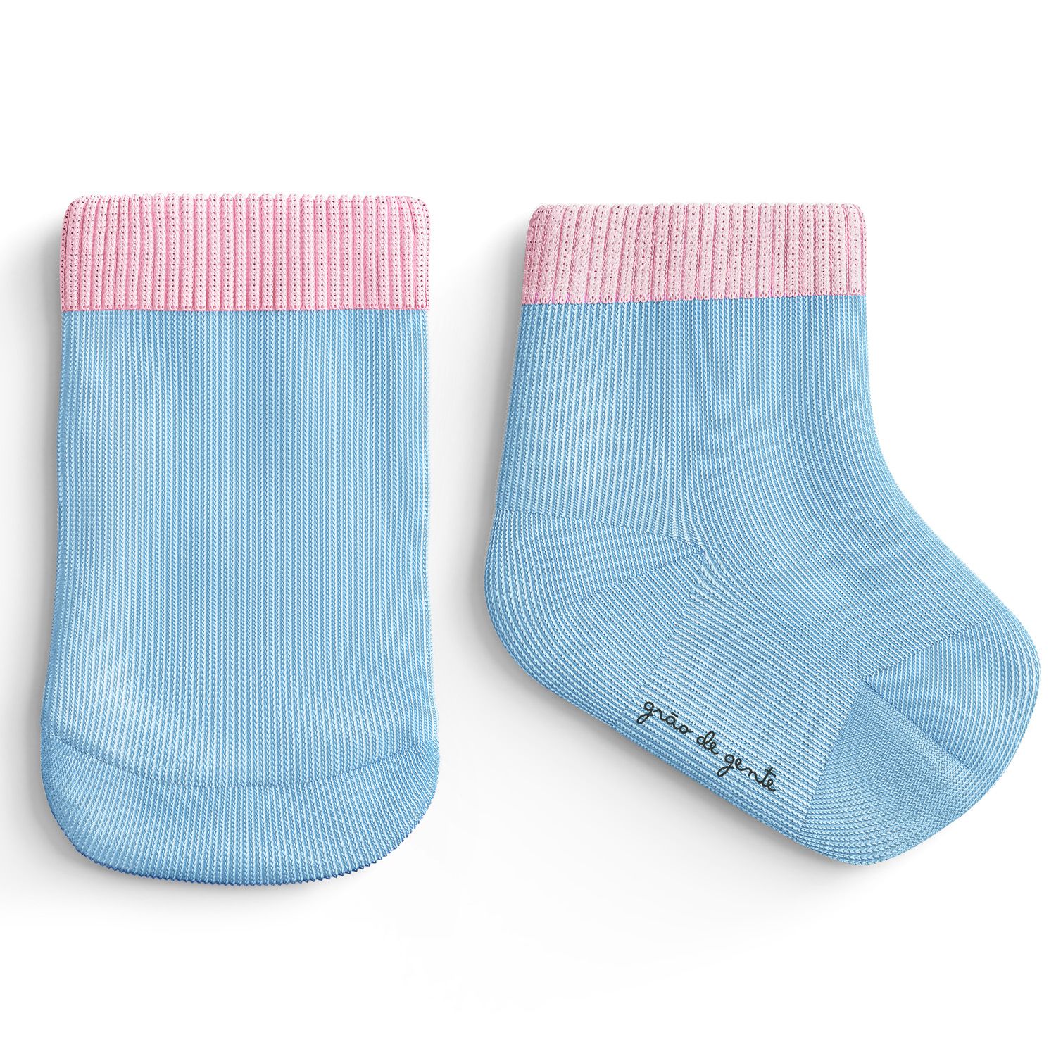 Meia Bebê Azul e Rosa