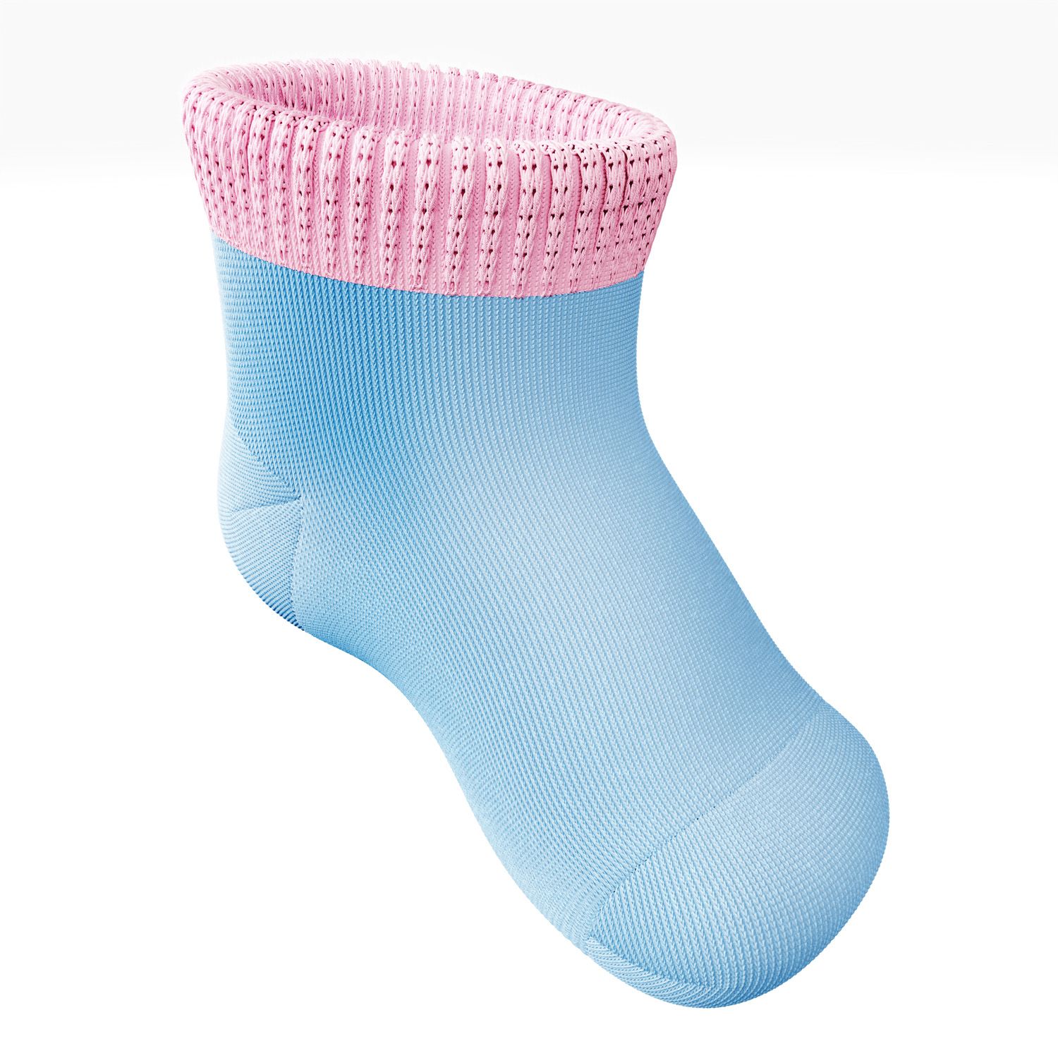 Meia Bebê Azul e Rosa