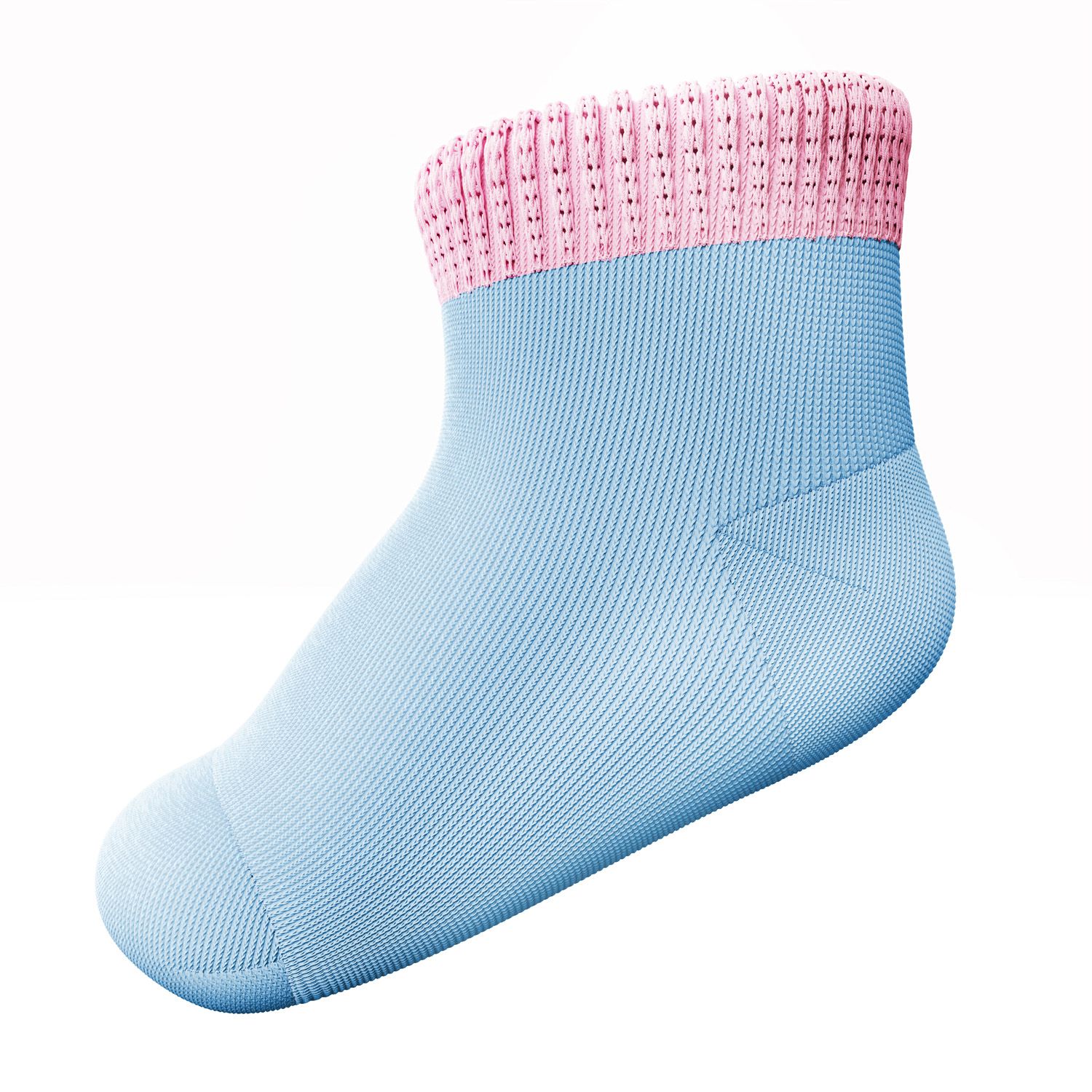 Meia Bebê Azul e Rosa