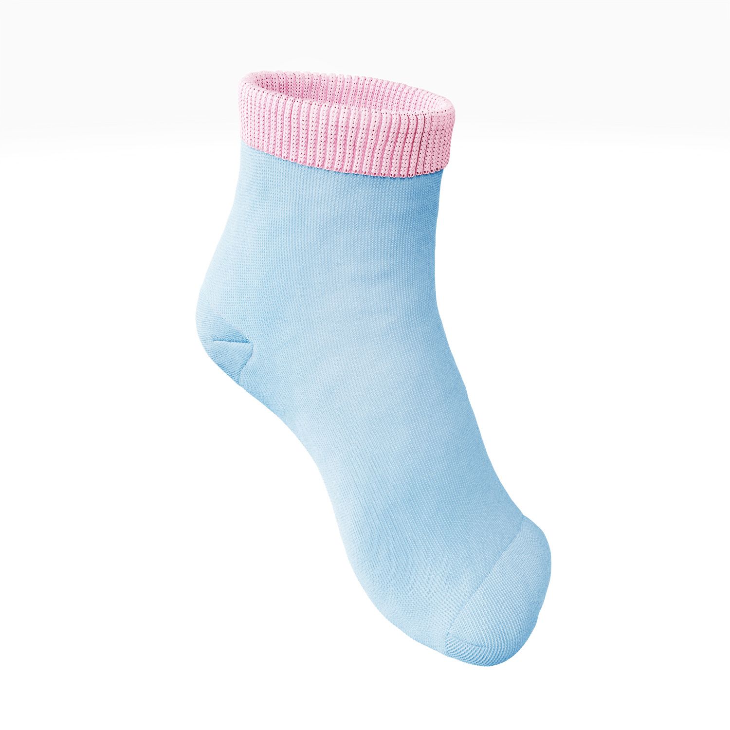 Meia Bebê Azul e Rosa