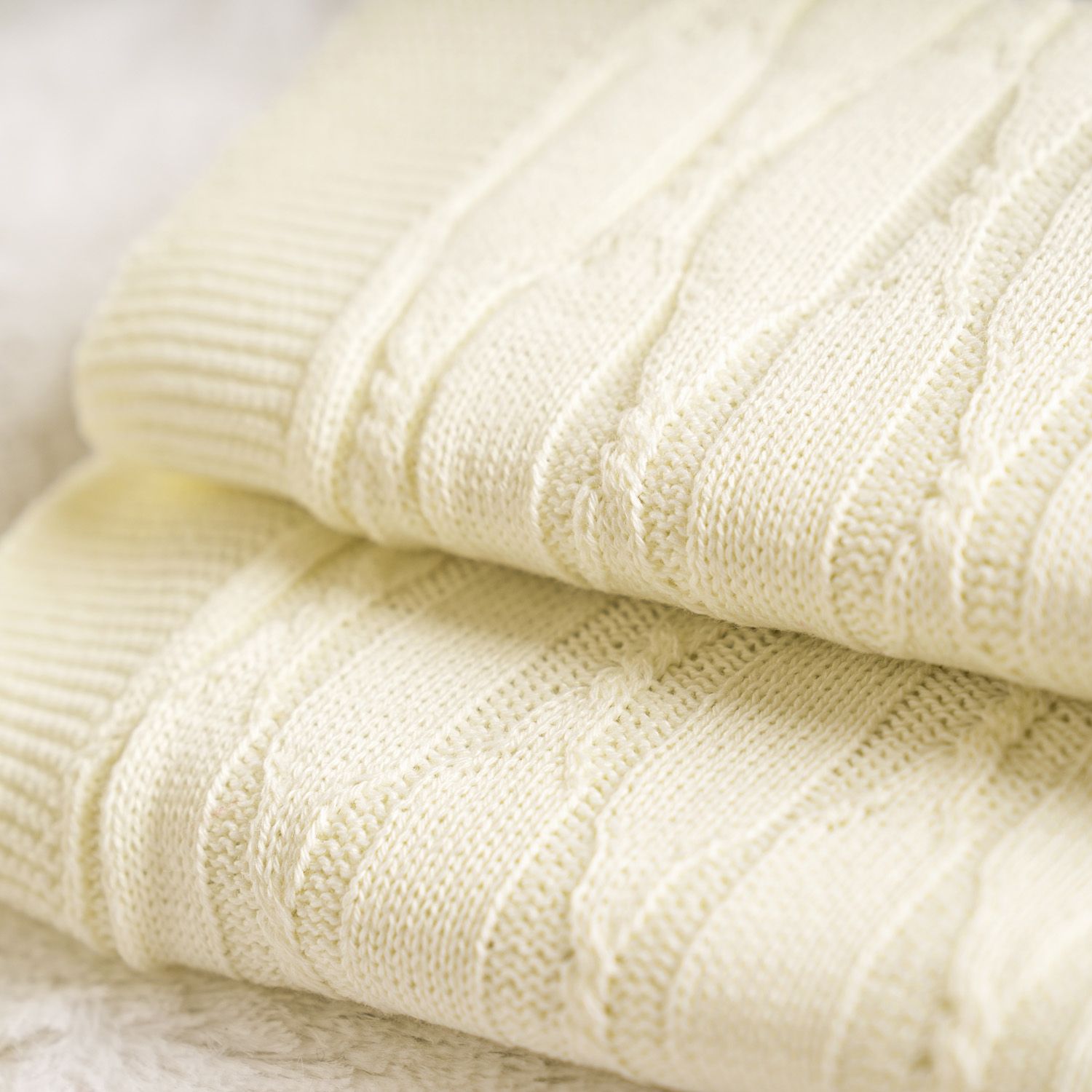 Manta Bebê Tricot Trama Aram Verde Musgo 80cm