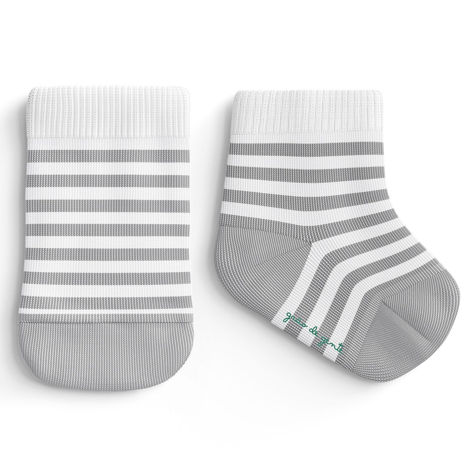 Kit Meia Bebê Listras e Pinguim 2 Pares