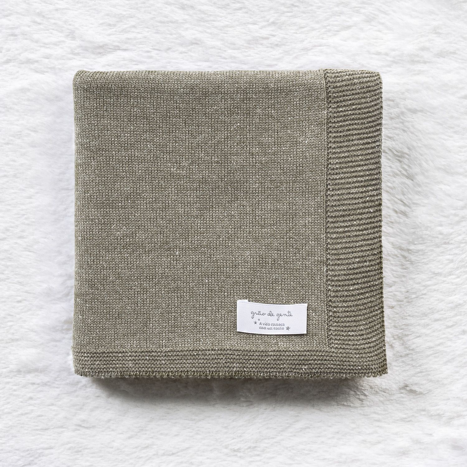 Manta Bebê Tricot Clássico Amarelo Jasmim 80cm