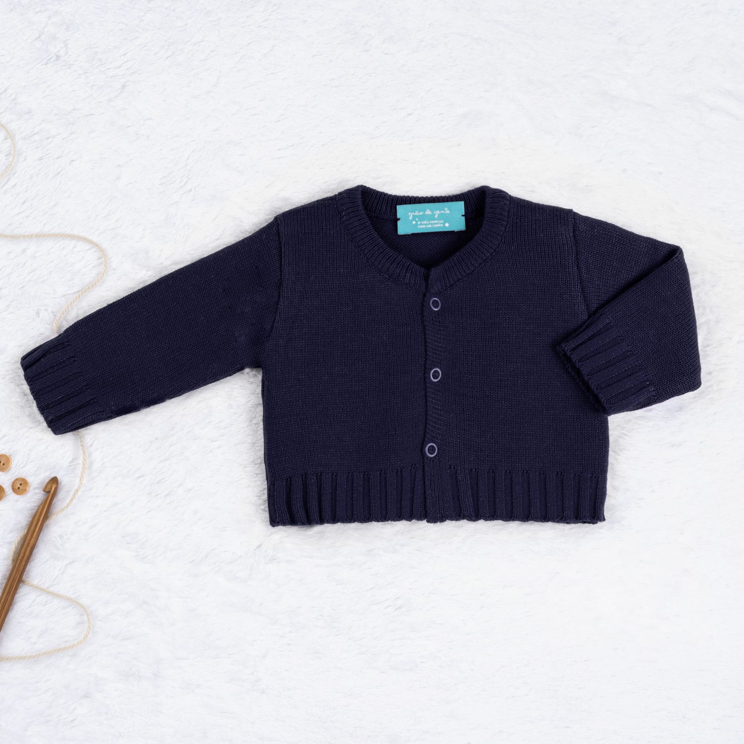 Casaquinho Tricot Básico Vermelho