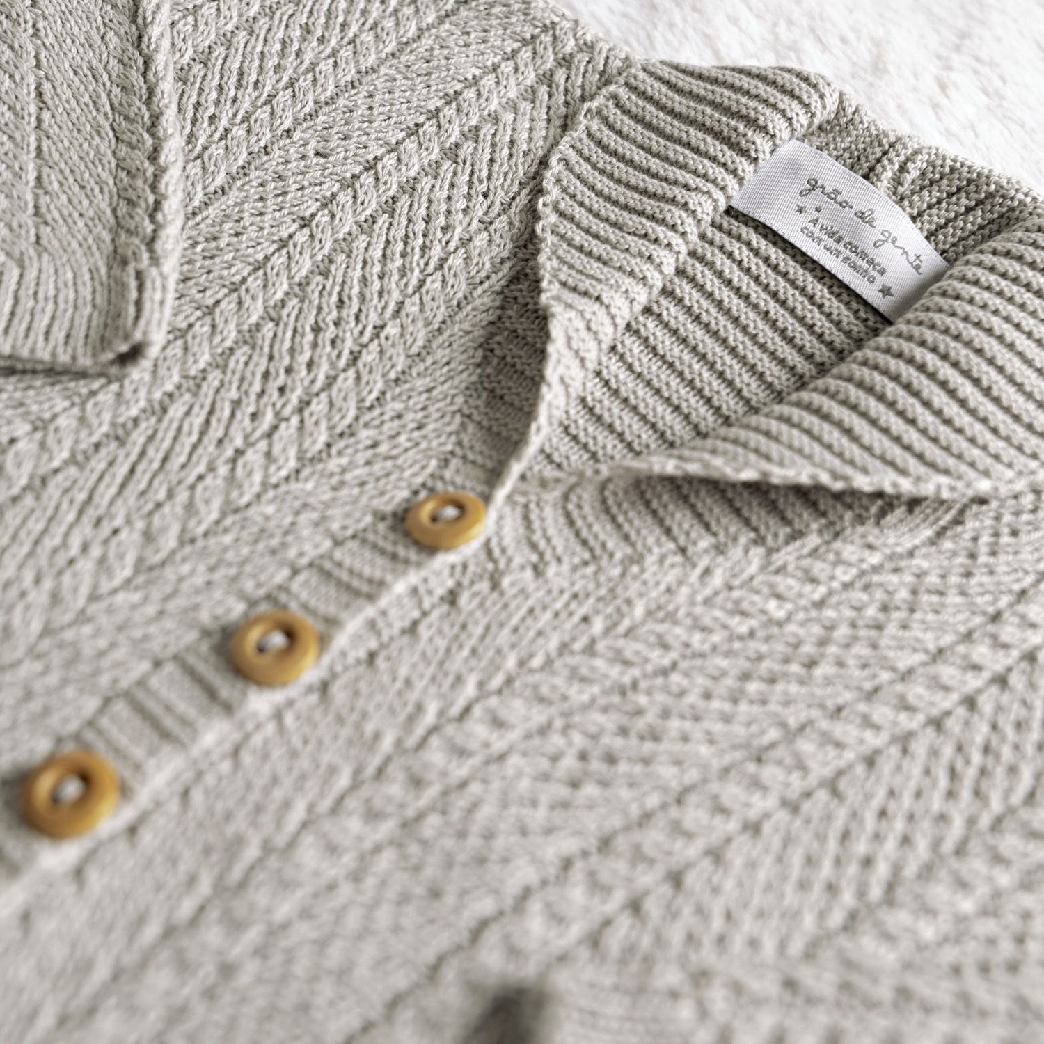 Casaquinho Tricot Monarca Cinza