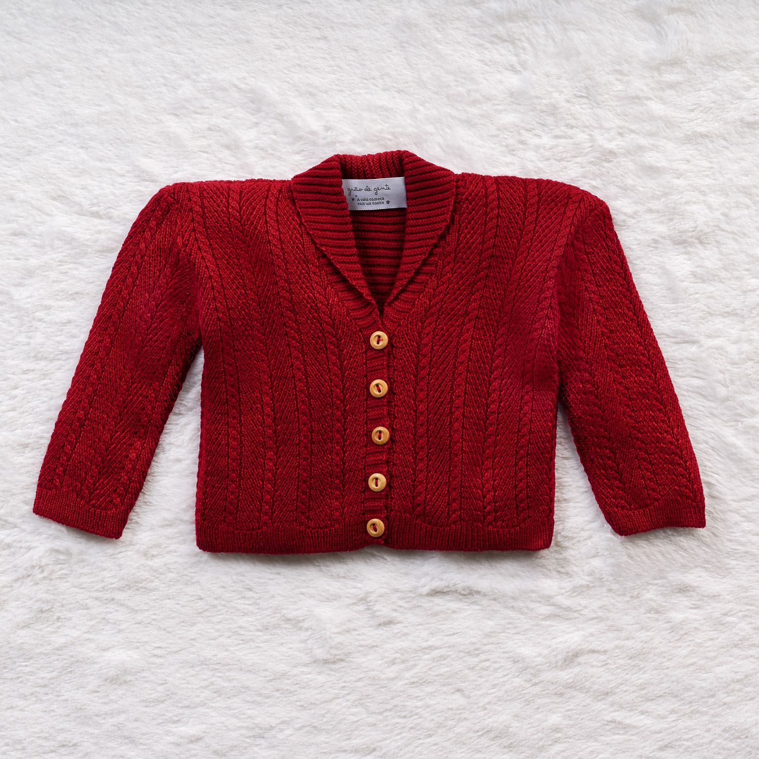 Casaquinho Tricot Monarca Cinza