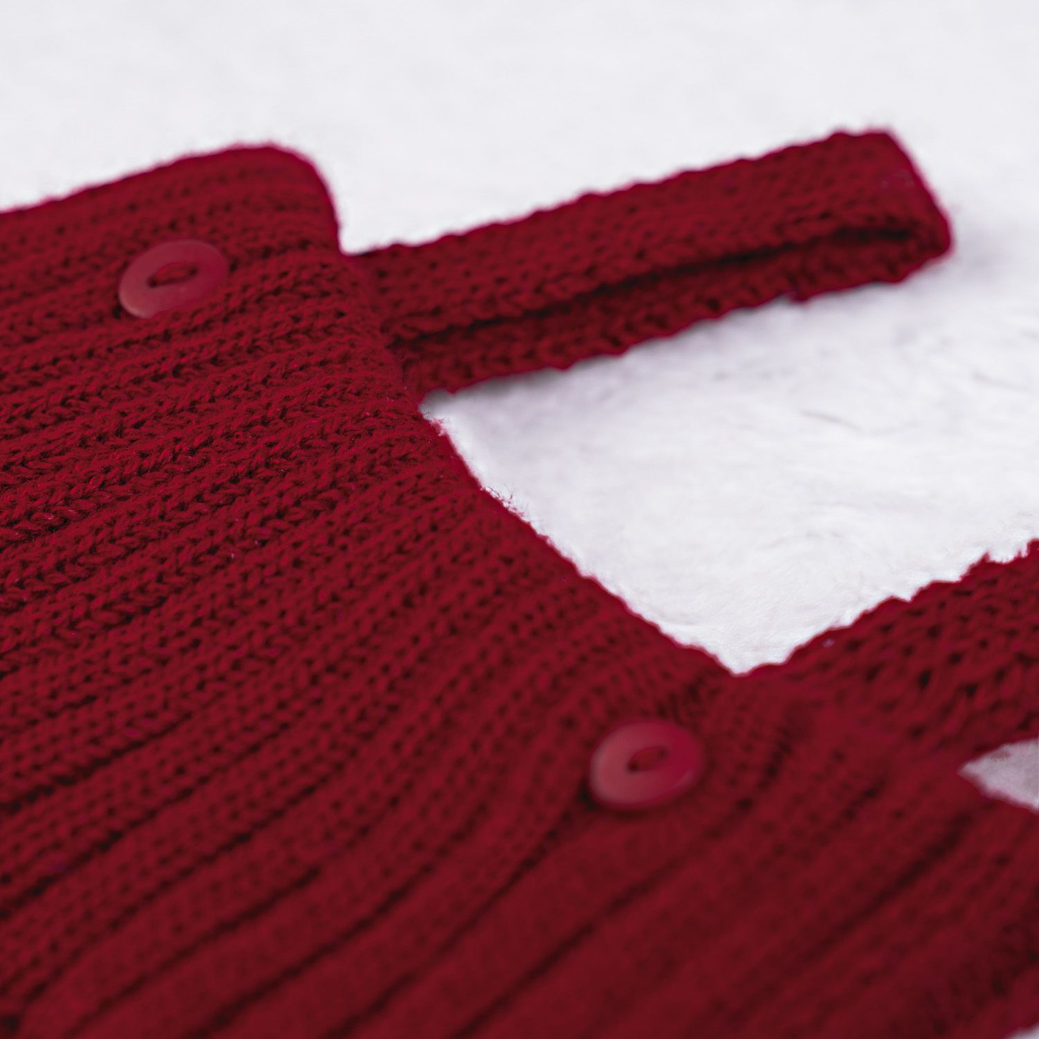 Jardineira Tricot Canelado com Botões Amarelo