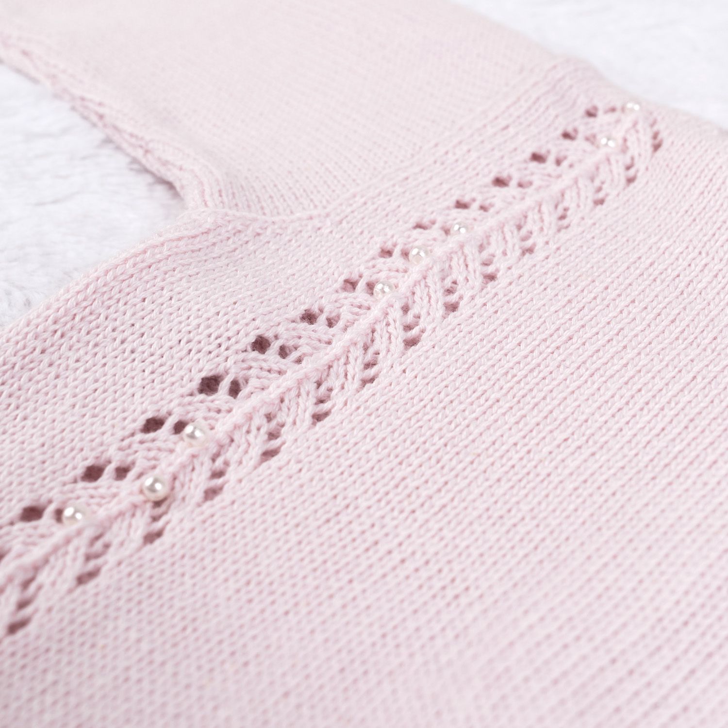 Macacão Tricot Espinha de Peixe com Pérola Amarelo