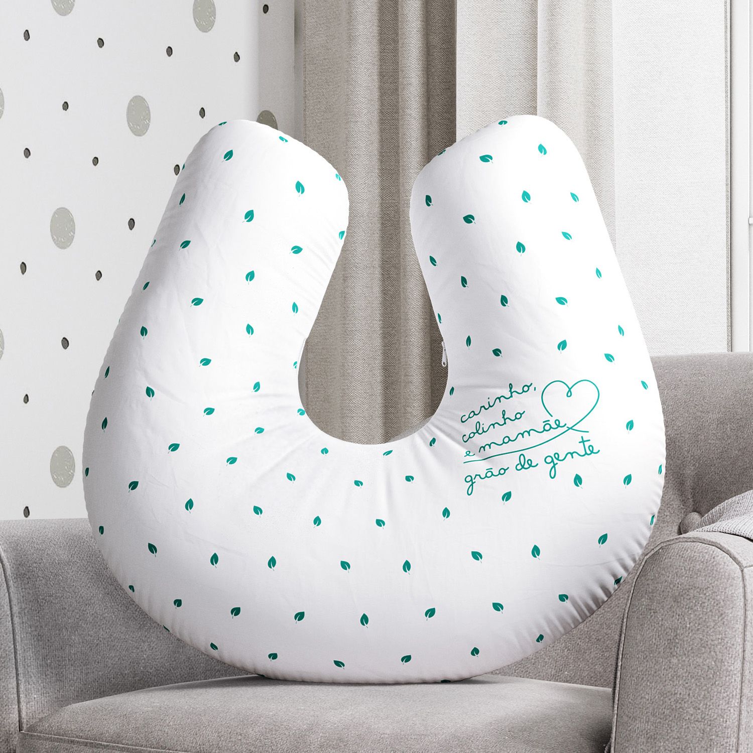 Almofada Amamentação Carinho, Colinho e Mamãe