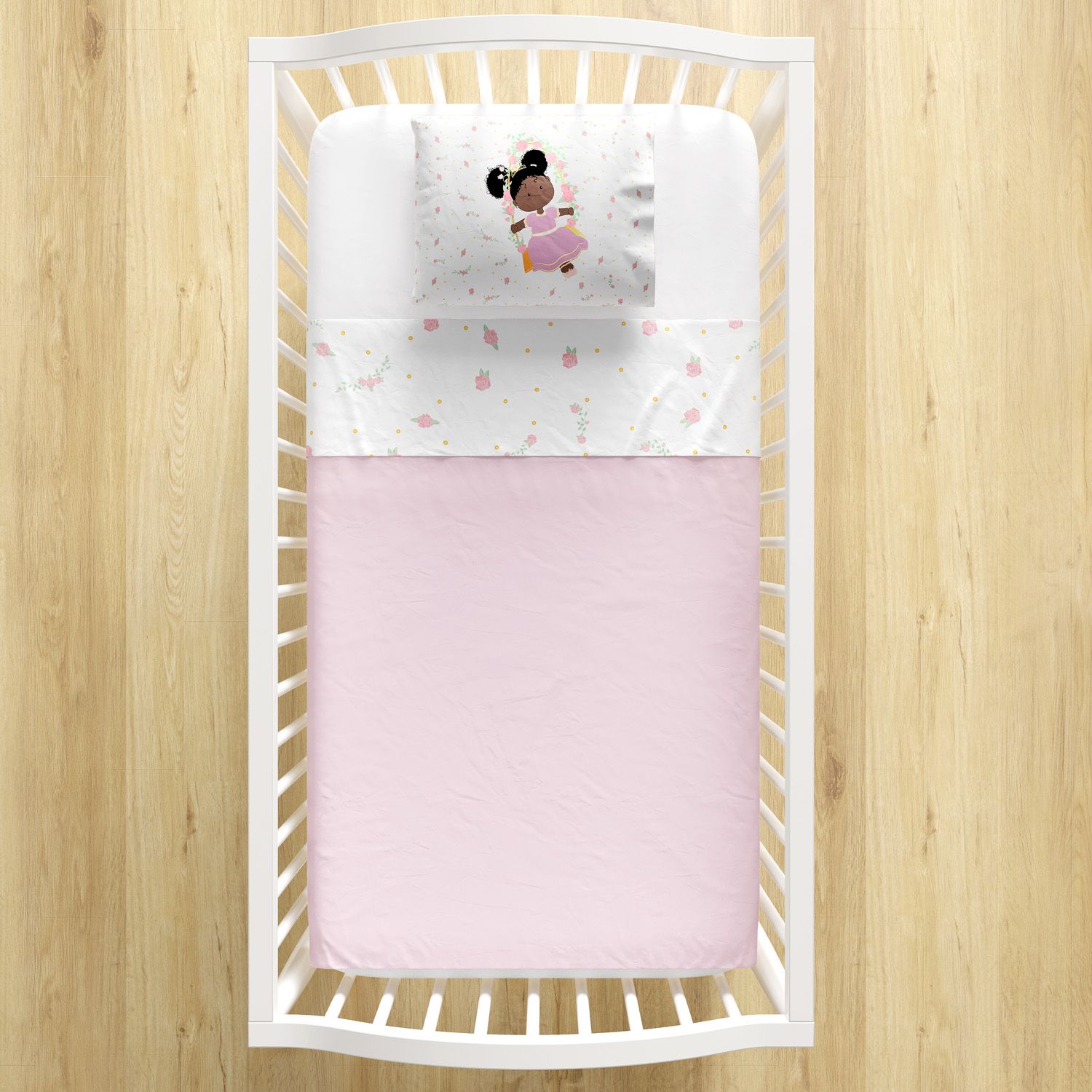 Jogo de Lençol Berço Princesinha Sol 3 peças