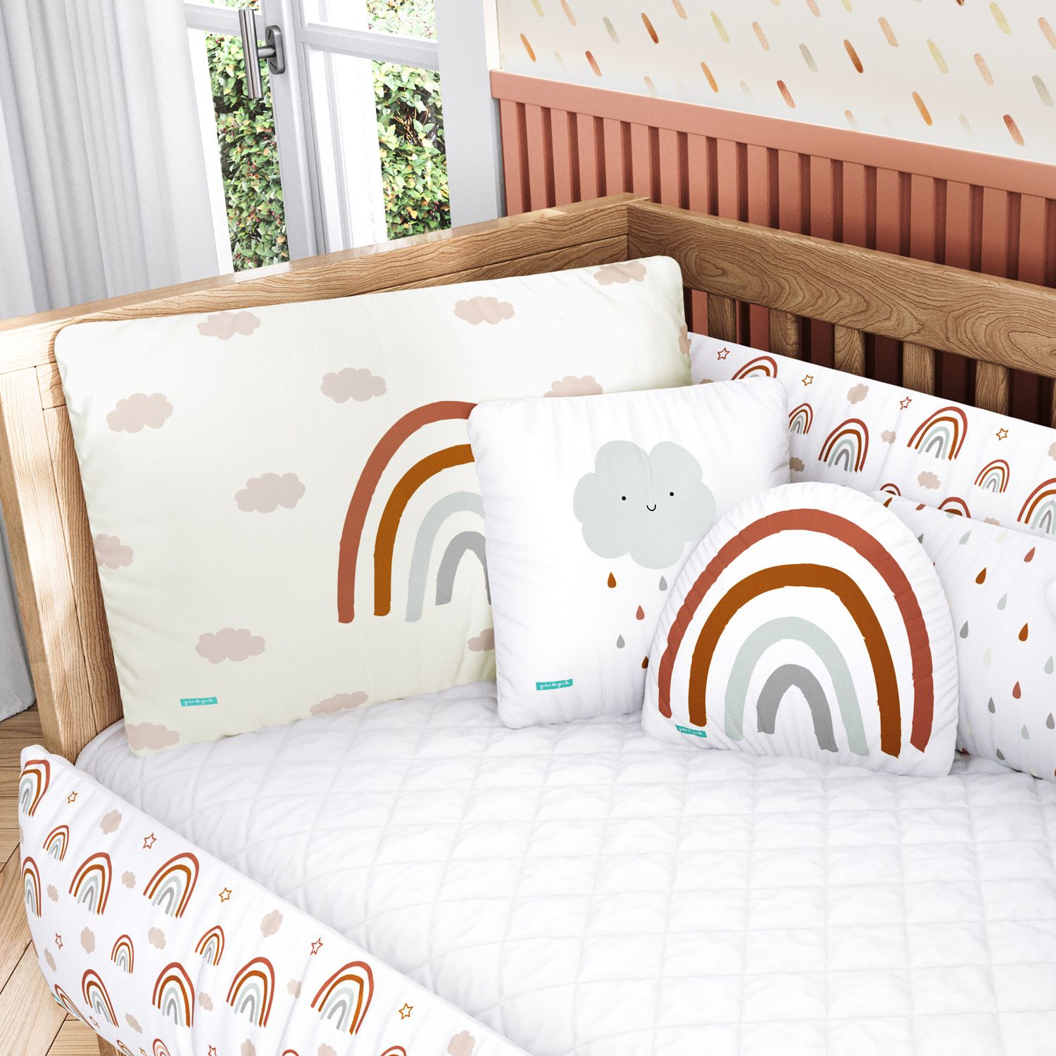 Kit Berço Arco-íris Boho