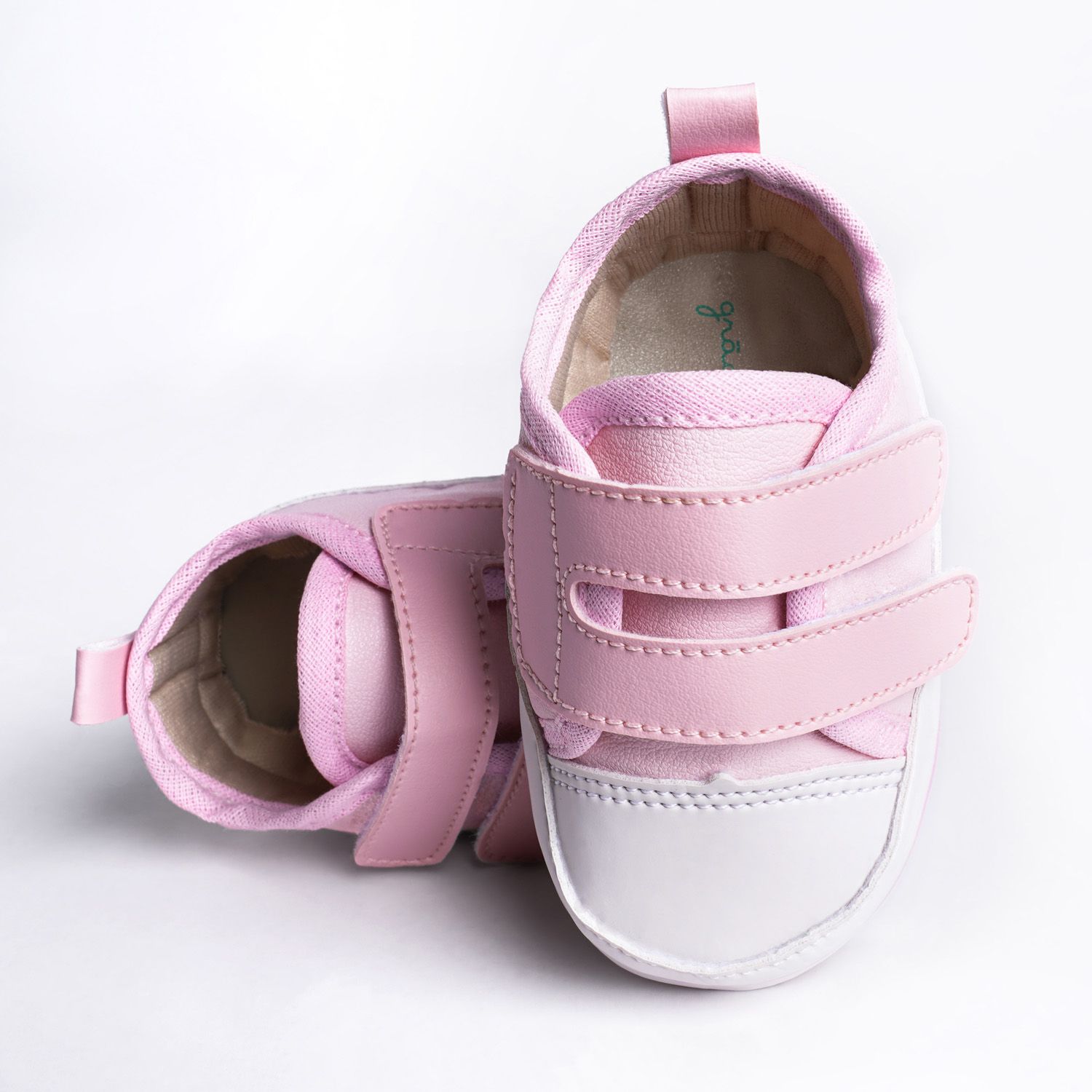 Tênis Bebê Casual Velcro Duplo Dourado Tam 17