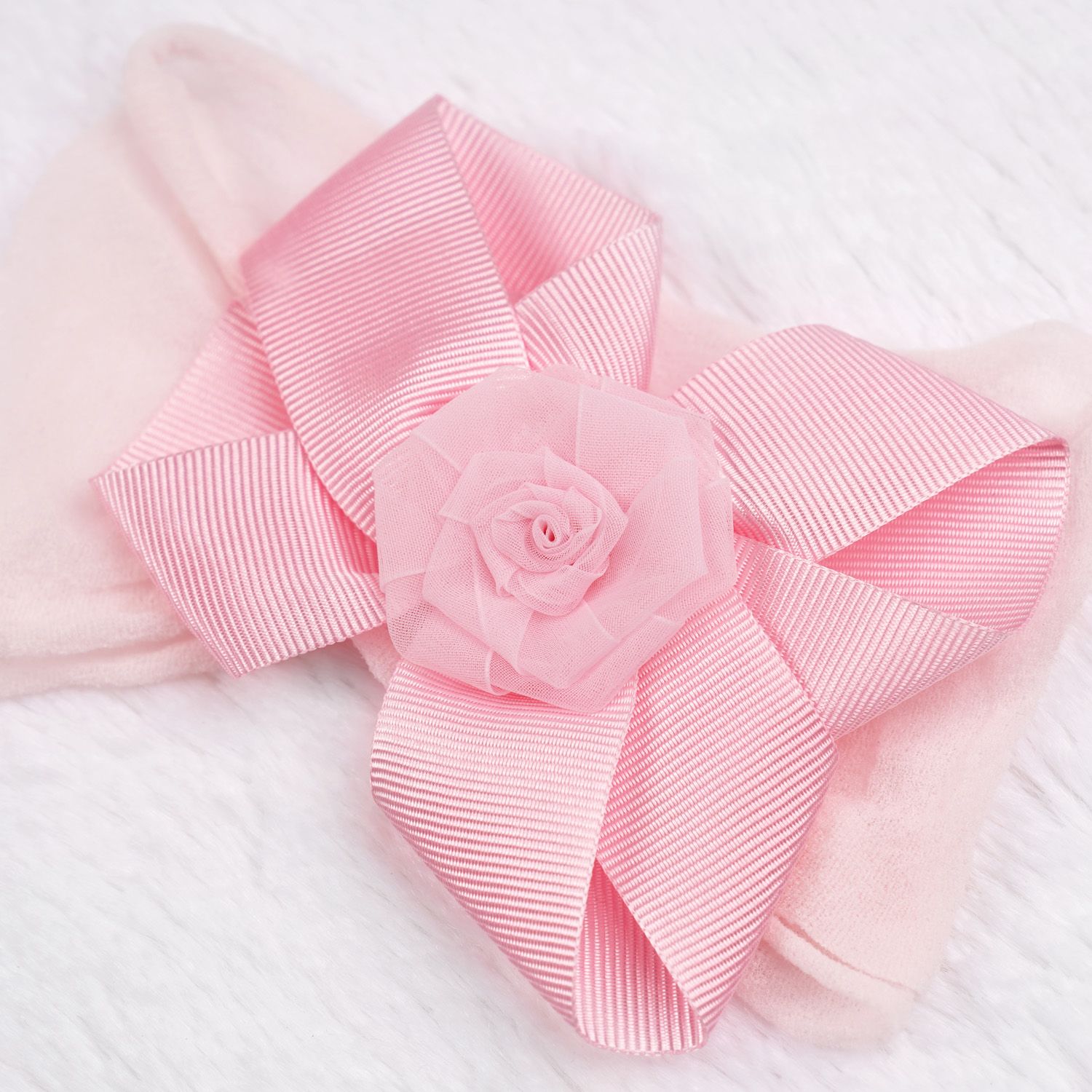 Saída Maternidade Renda Delicada Rosa 03 Peças