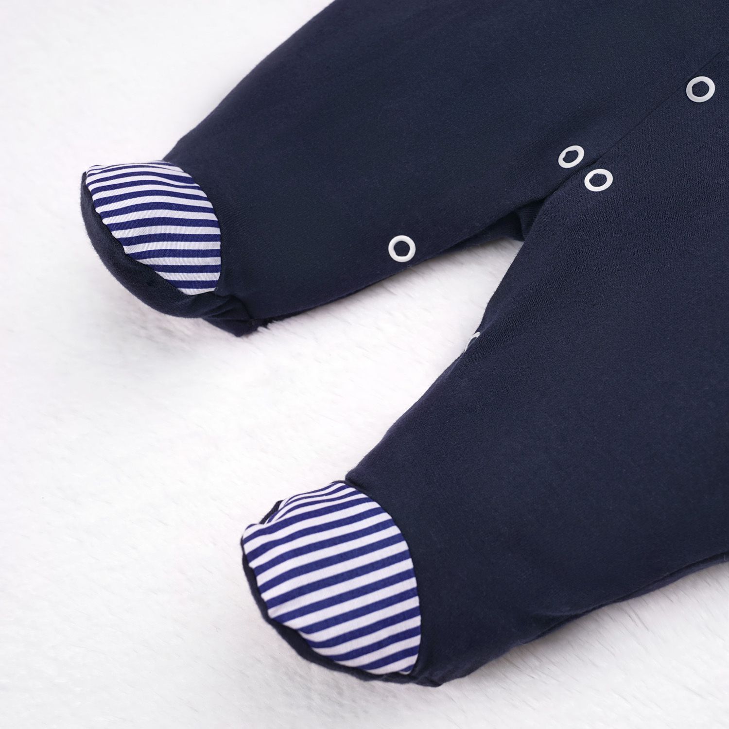 Saída Maternidade Menino Príncipe Azul Marinho 04 Peças