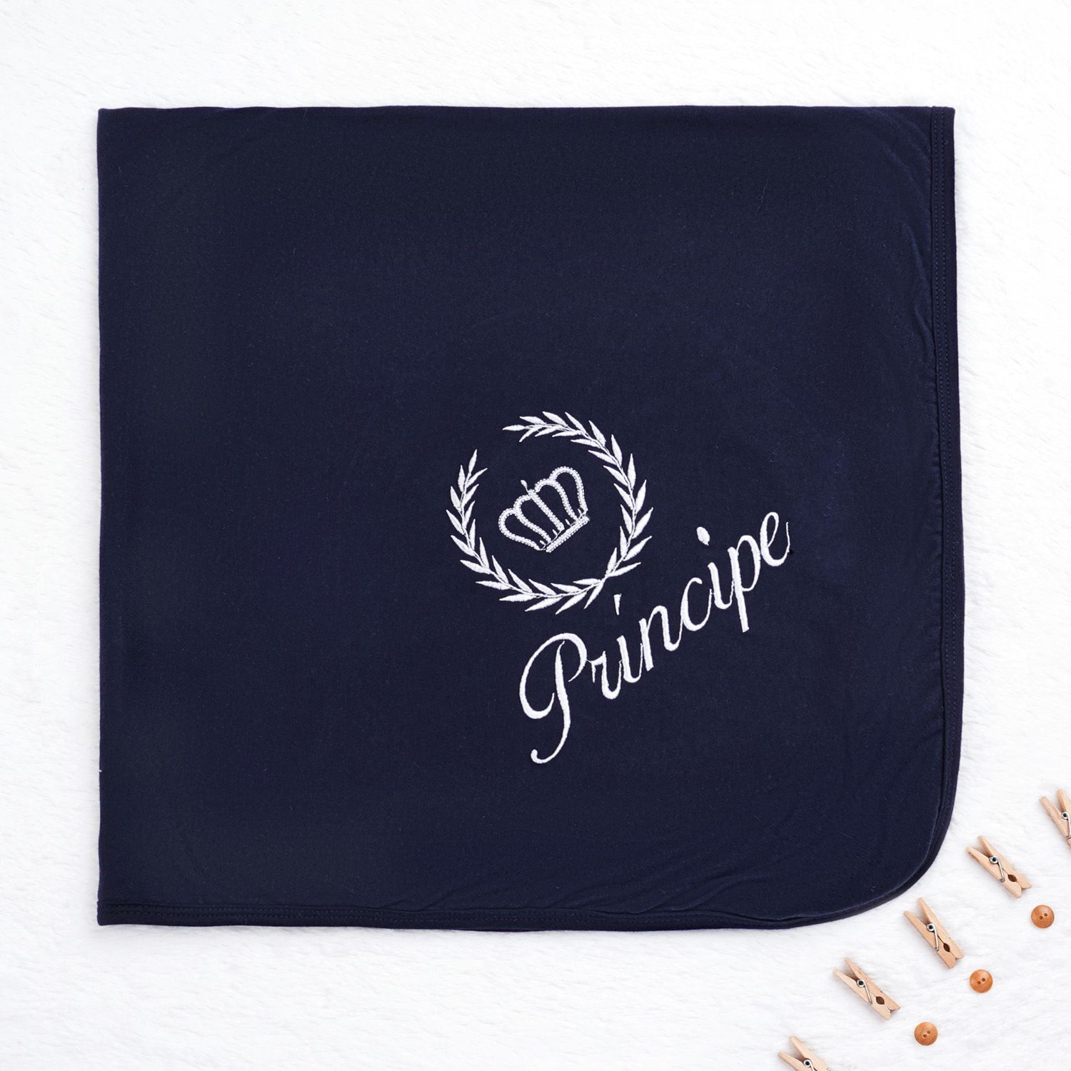 Saída Maternidade Menino Príncipe Azul Marinho 04 Peças