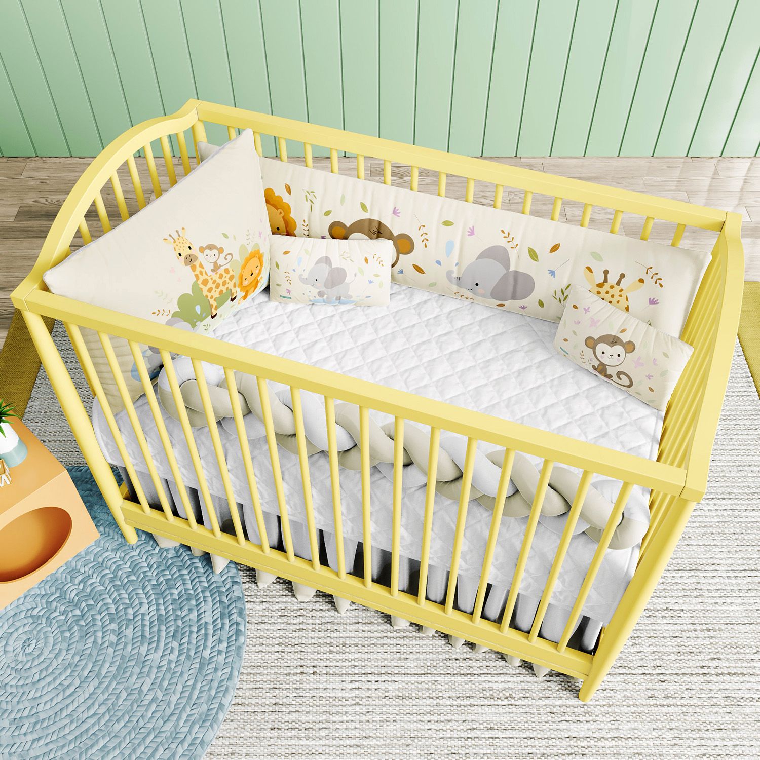 Kit Berço Trança Selva Baby