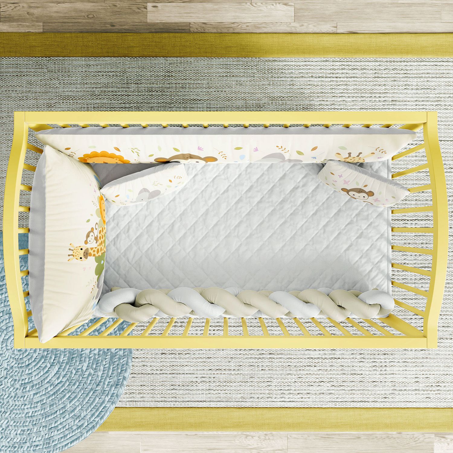 Kit Berço Trança Selva Baby