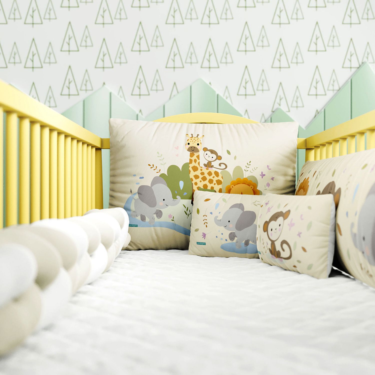 Kit Berço Trança Selva Baby