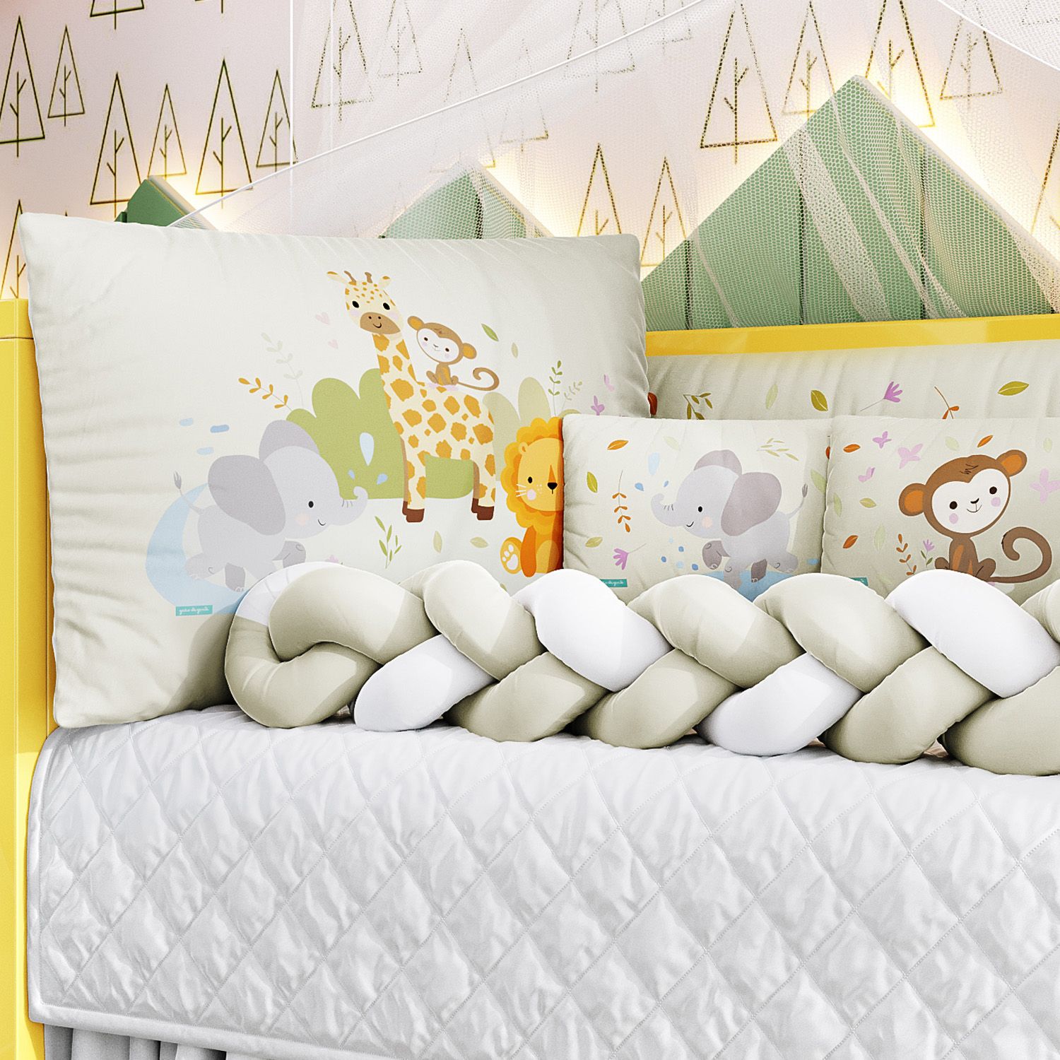 Kit Berço Trança Selva Baby