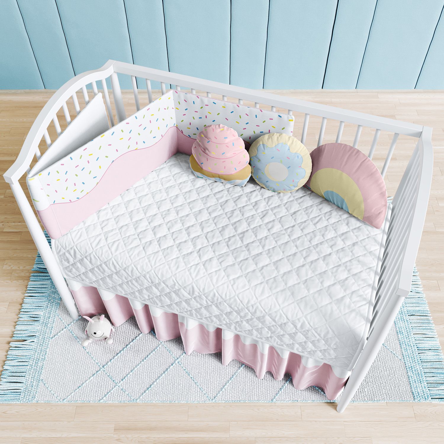 Kit Berço Dobrável 2 em 1 Doce Sonho