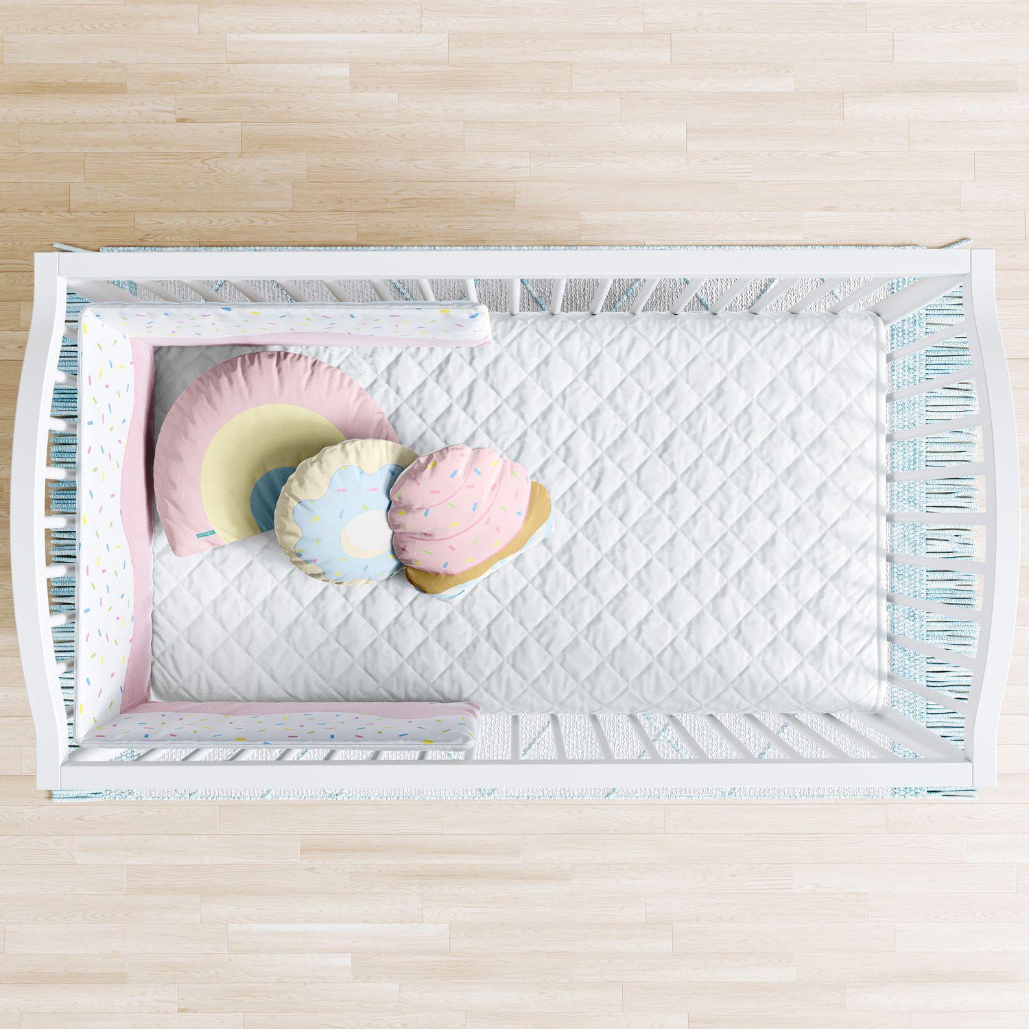 Kit Berço Dobrável 2 em 1 Doce Sonho