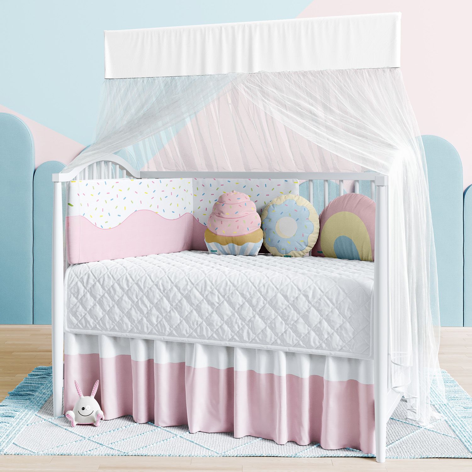 Kit Berço Dobrável 2 em 1 Doce Sonho