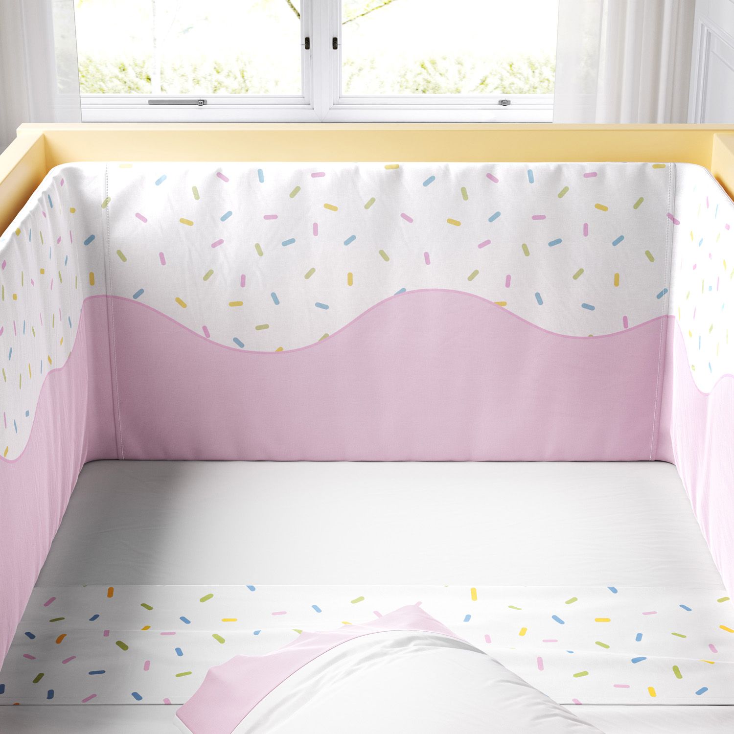 Kit Berço Dobrável 2 em 1 Doce Sonho