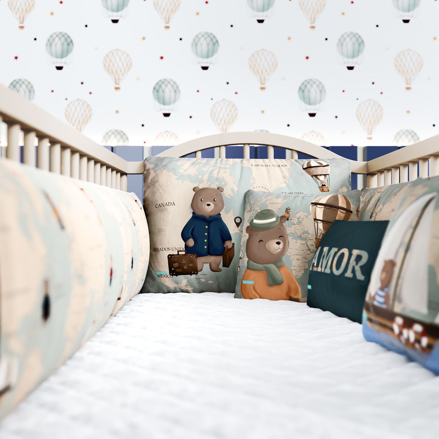 Kit Berço Teddy Pelo Mundo