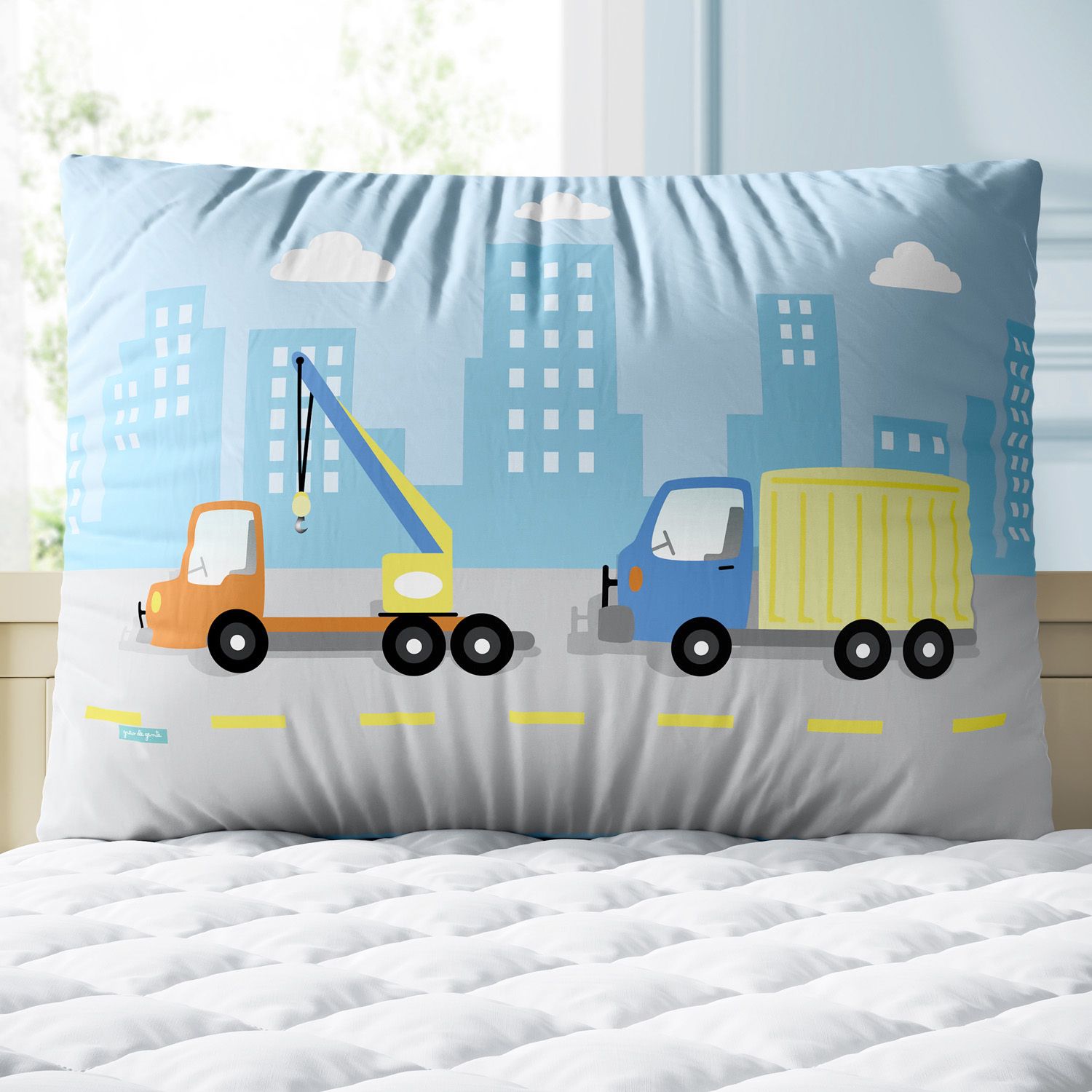 Kit Berço Trança Caminhão Azul